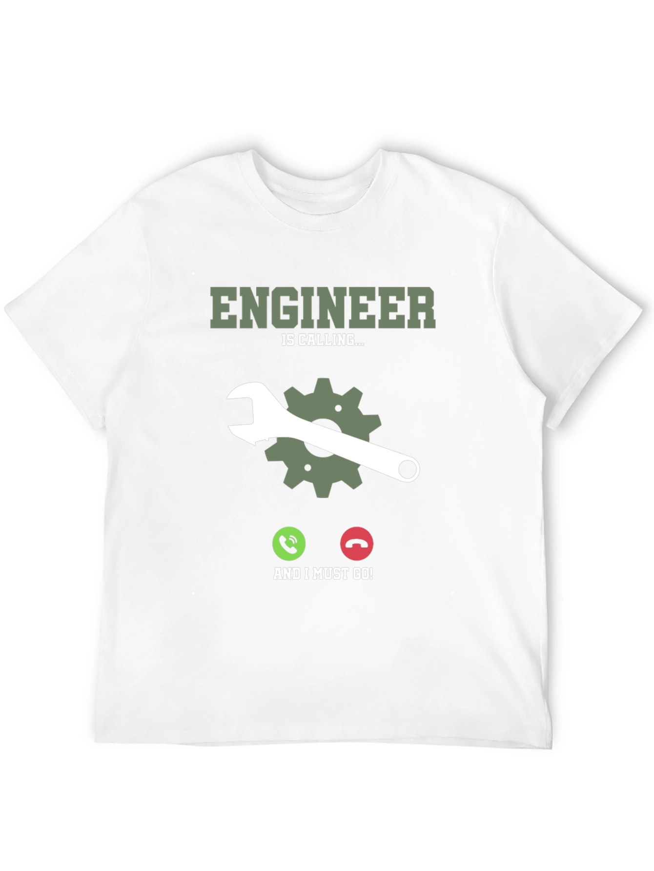 Engineer Calling Black T-Shirt