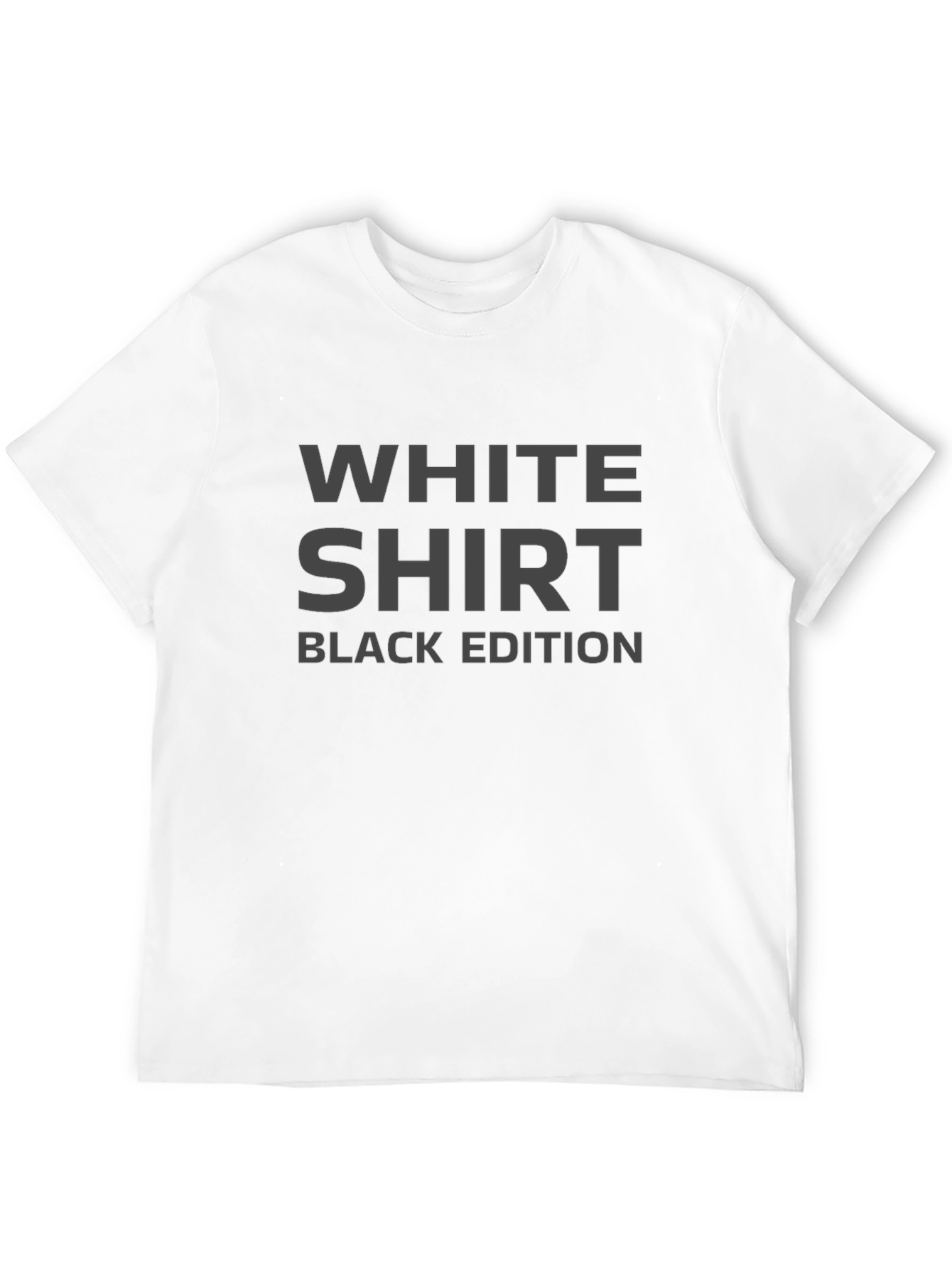 Black T-Shirt: White Shirt Black Edition