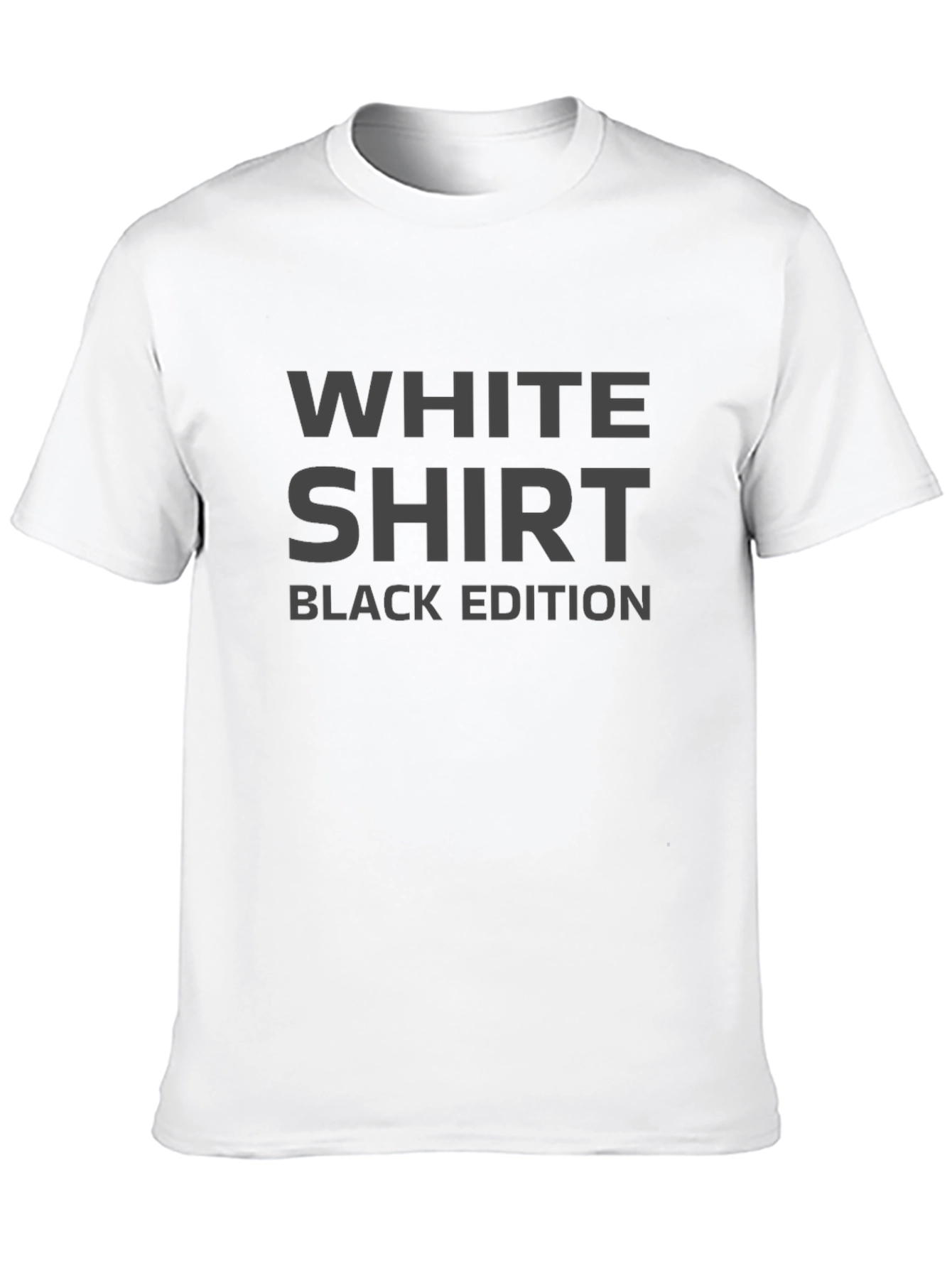 Black T-Shirt: White Shirt Black Edition
