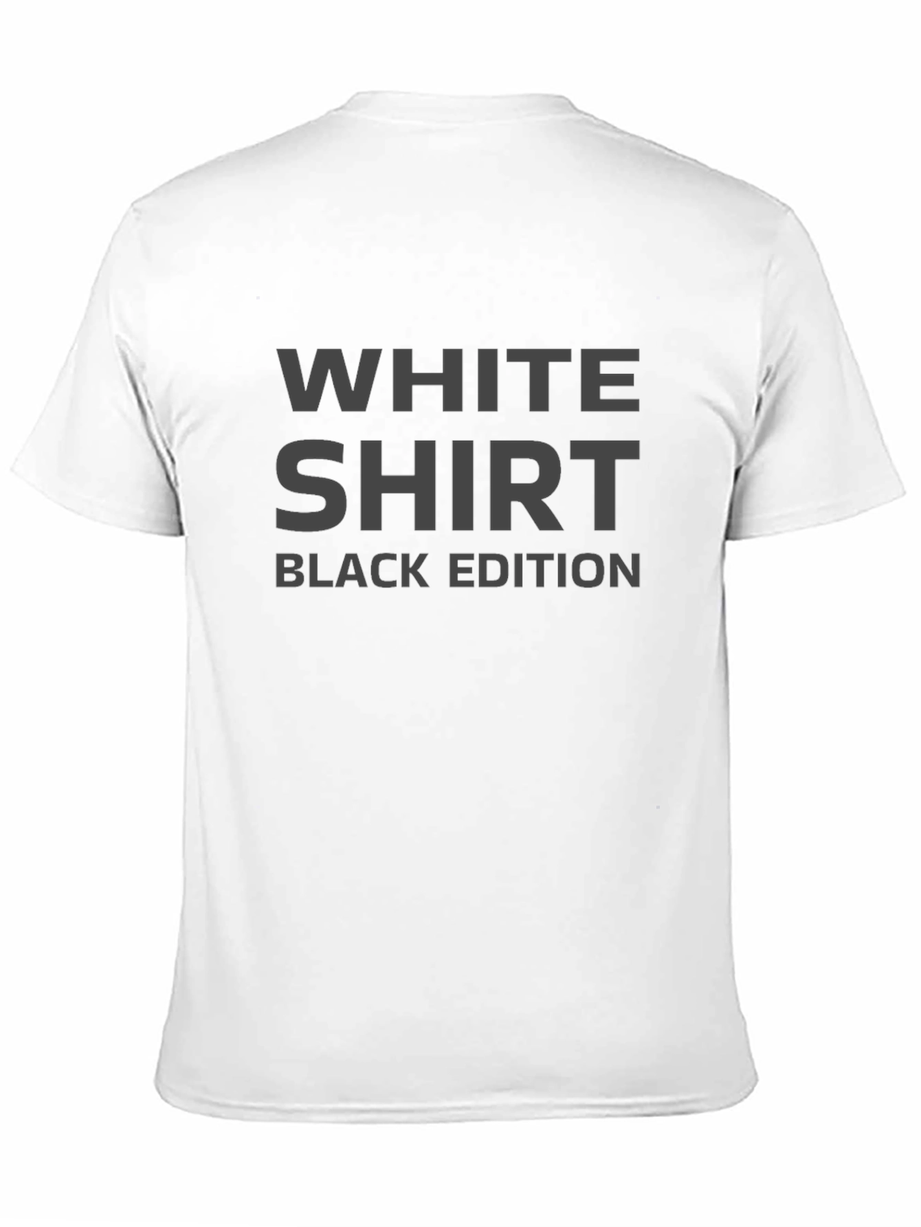 Black T-Shirt: White Shirt Black Edition