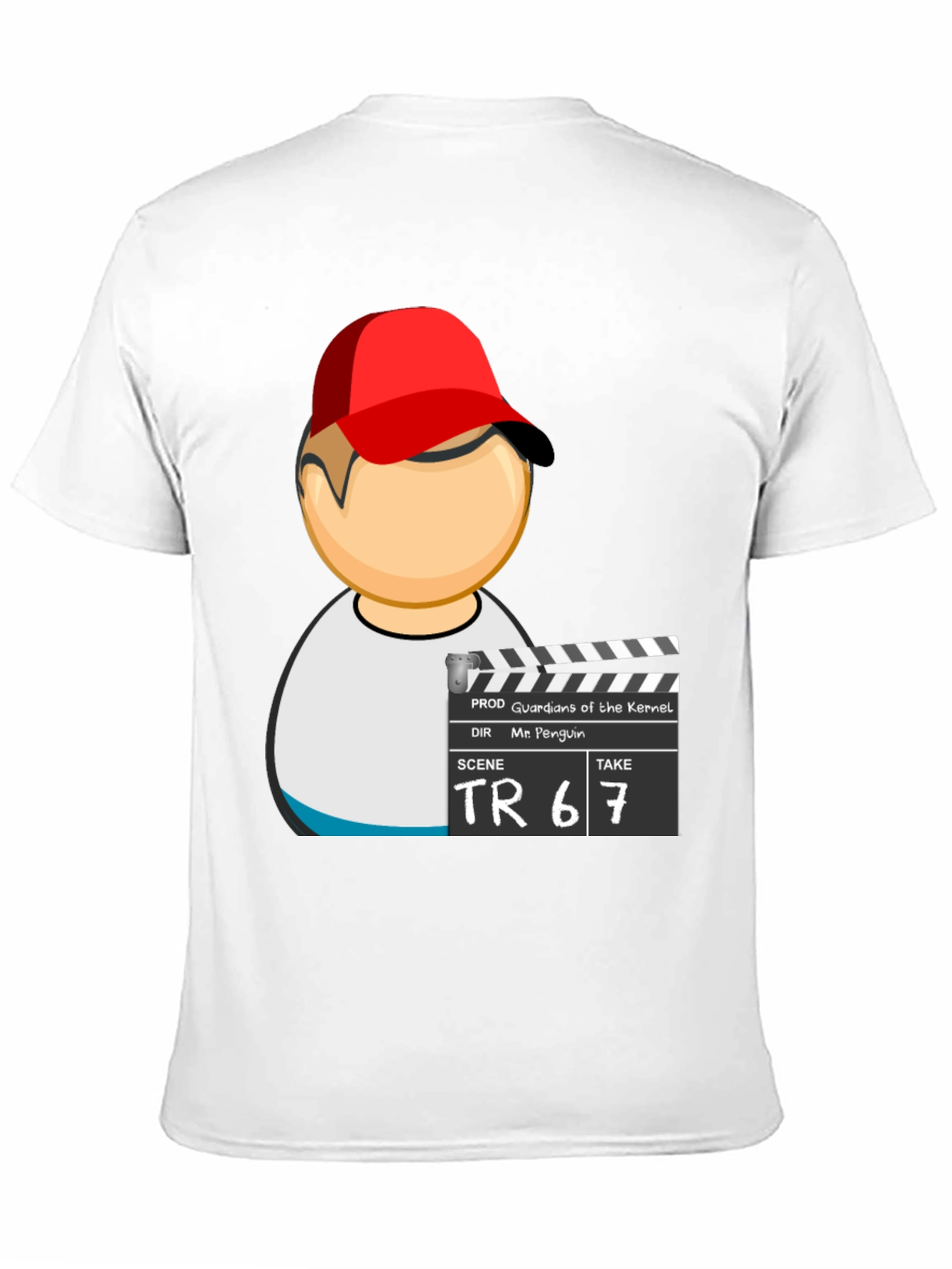 Cool Graphic T-Shirt with Movie Clapper Design