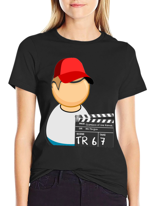 Cool Graphic T-Shirt with Movie Clapper Design