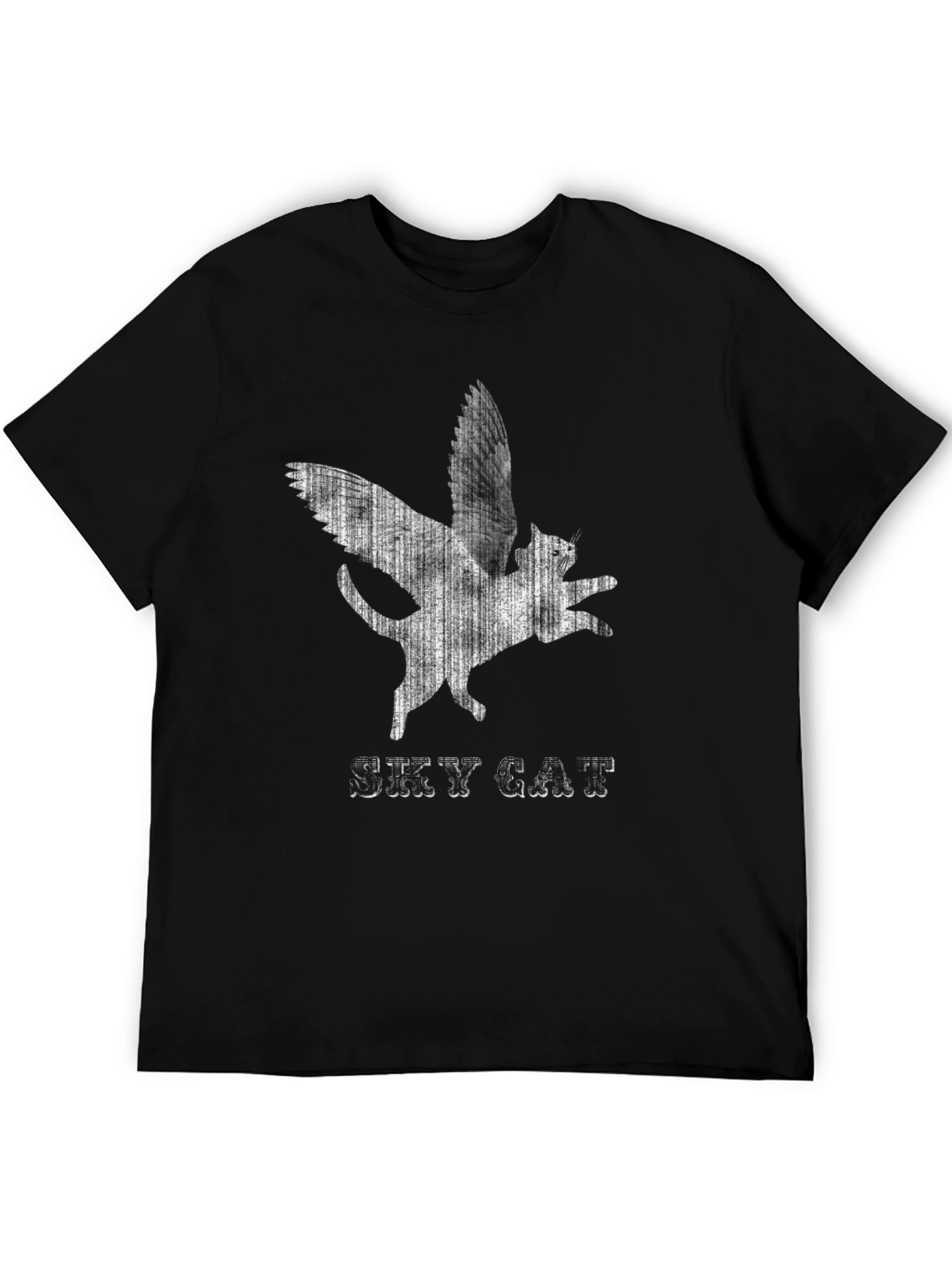 Sky Cat T-Shirt - Winged Feline Design