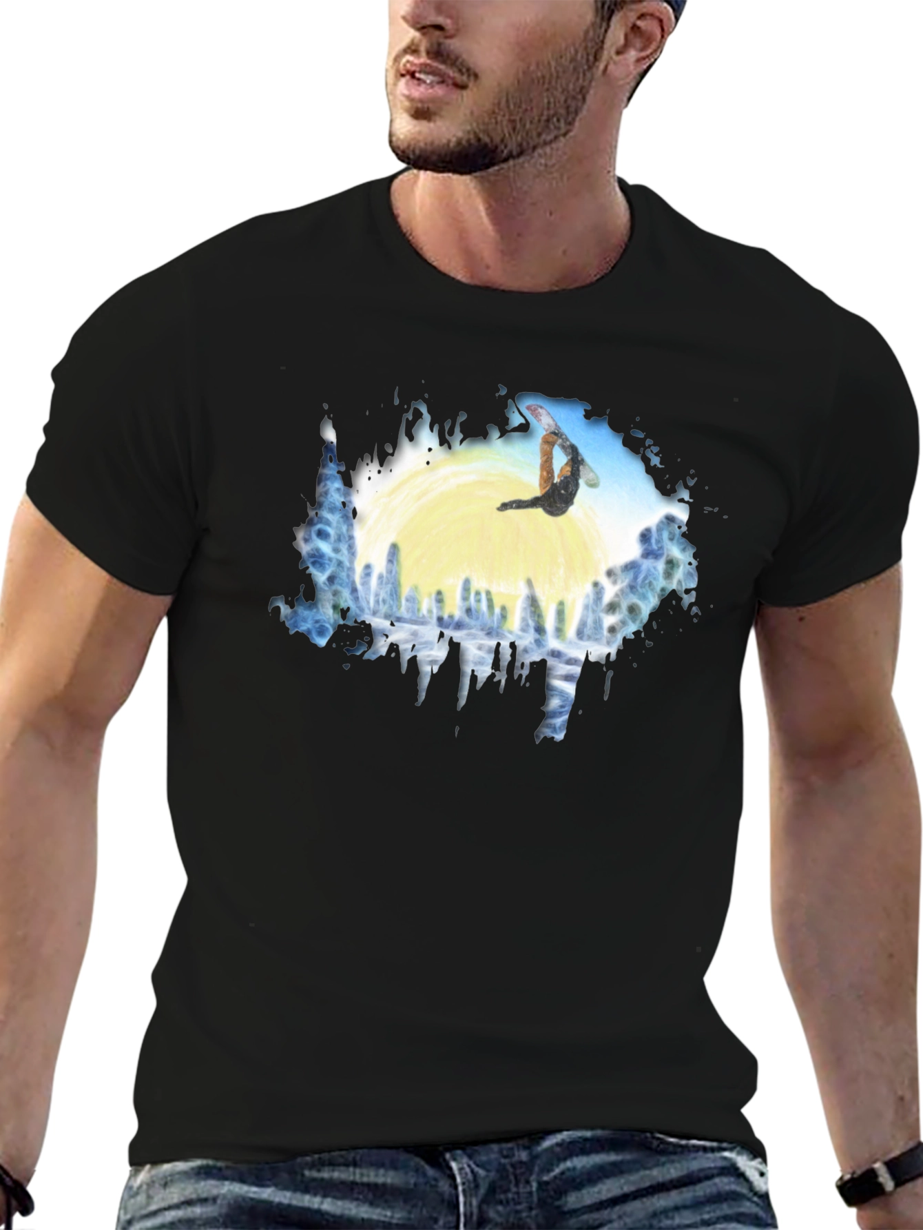 Snowboard T-Shirt - Winter Sports Apparel