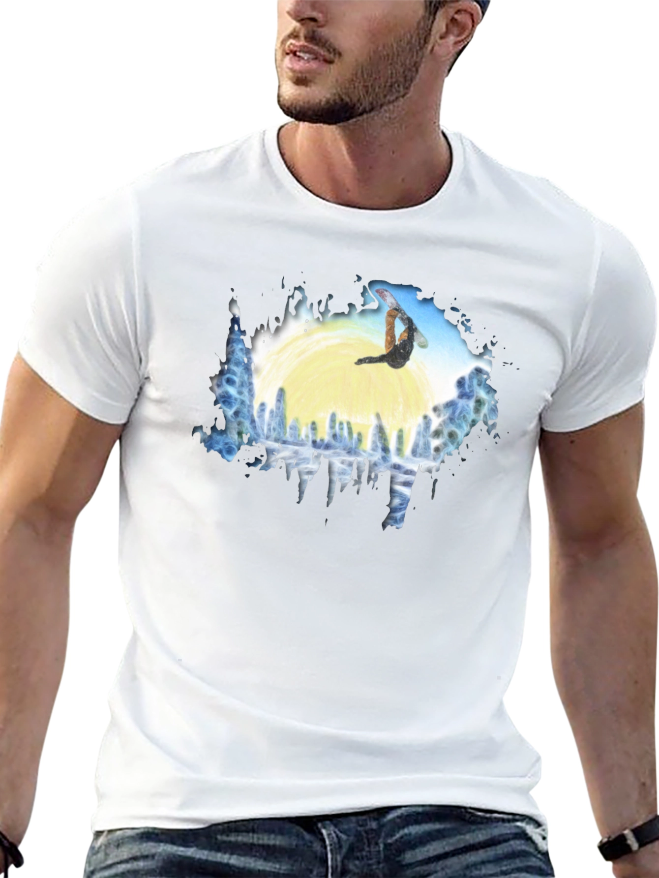 Snowboard T-Shirt - Winter Sports Apparel