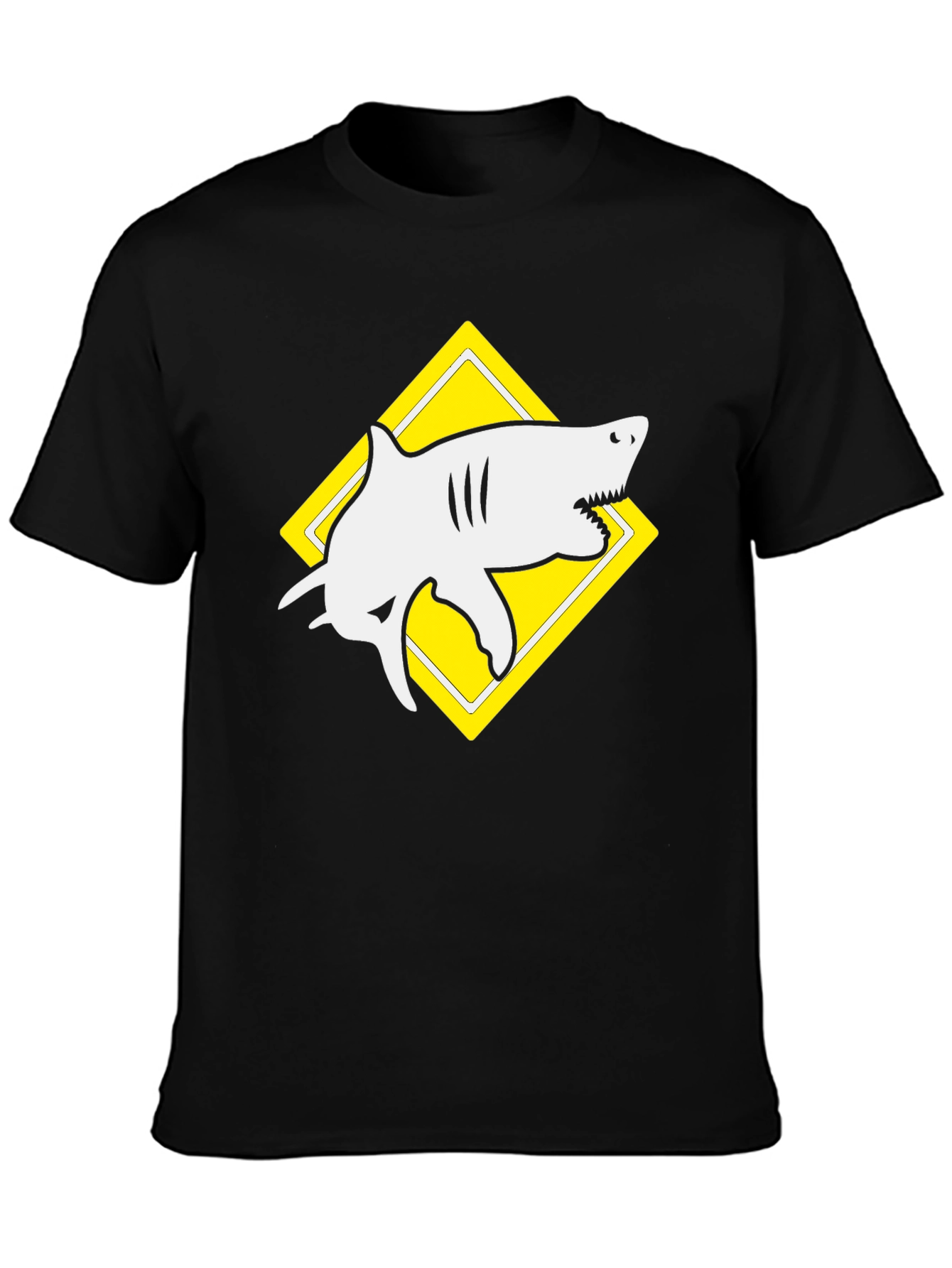 Shark Graphic Black T-Shirt - Unique Design