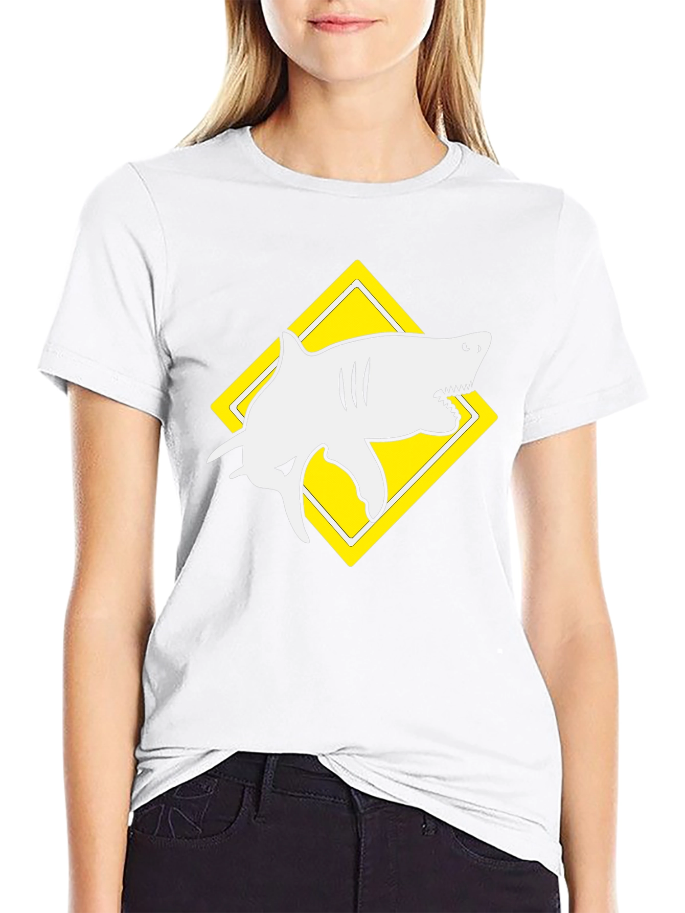 Shark Graphic Black T-Shirt - Unique Design