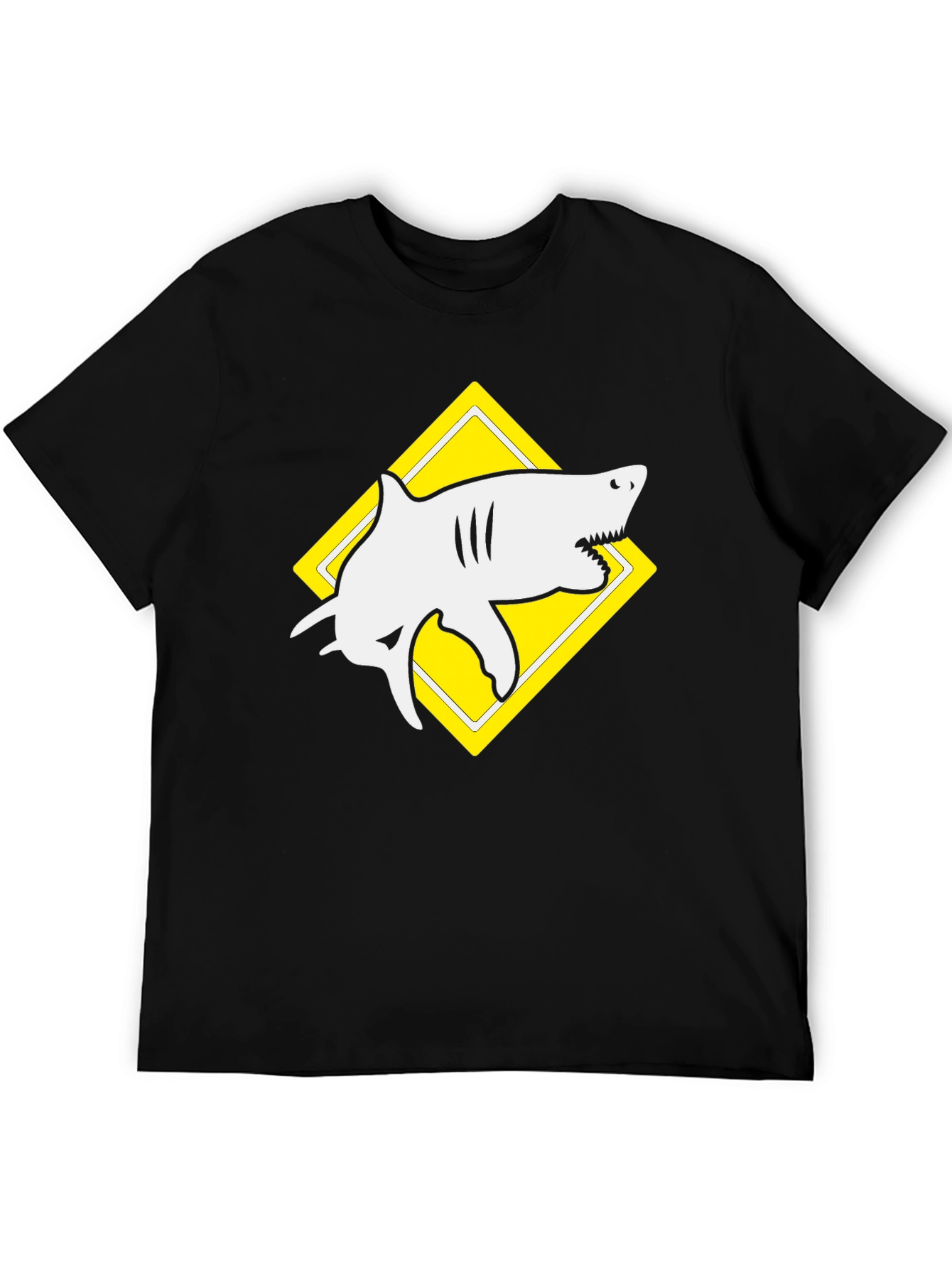 Shark Graphic Black T-Shirt - Unique Design
