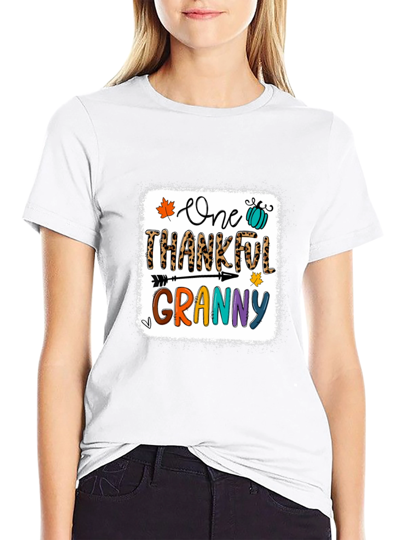 One Thankful Granny T-Shirt - Fall Thanksgiving Tee