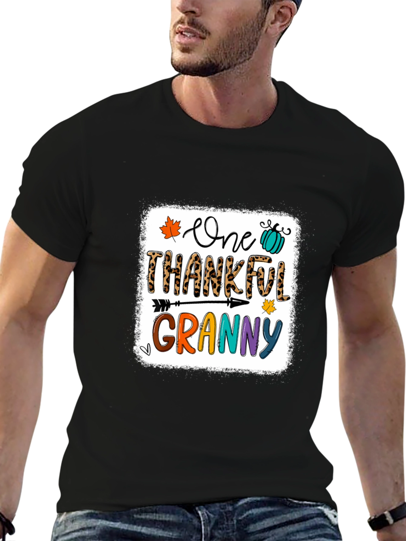 One Thankful Granny T-Shirt - Fall Thanksgiving Tee