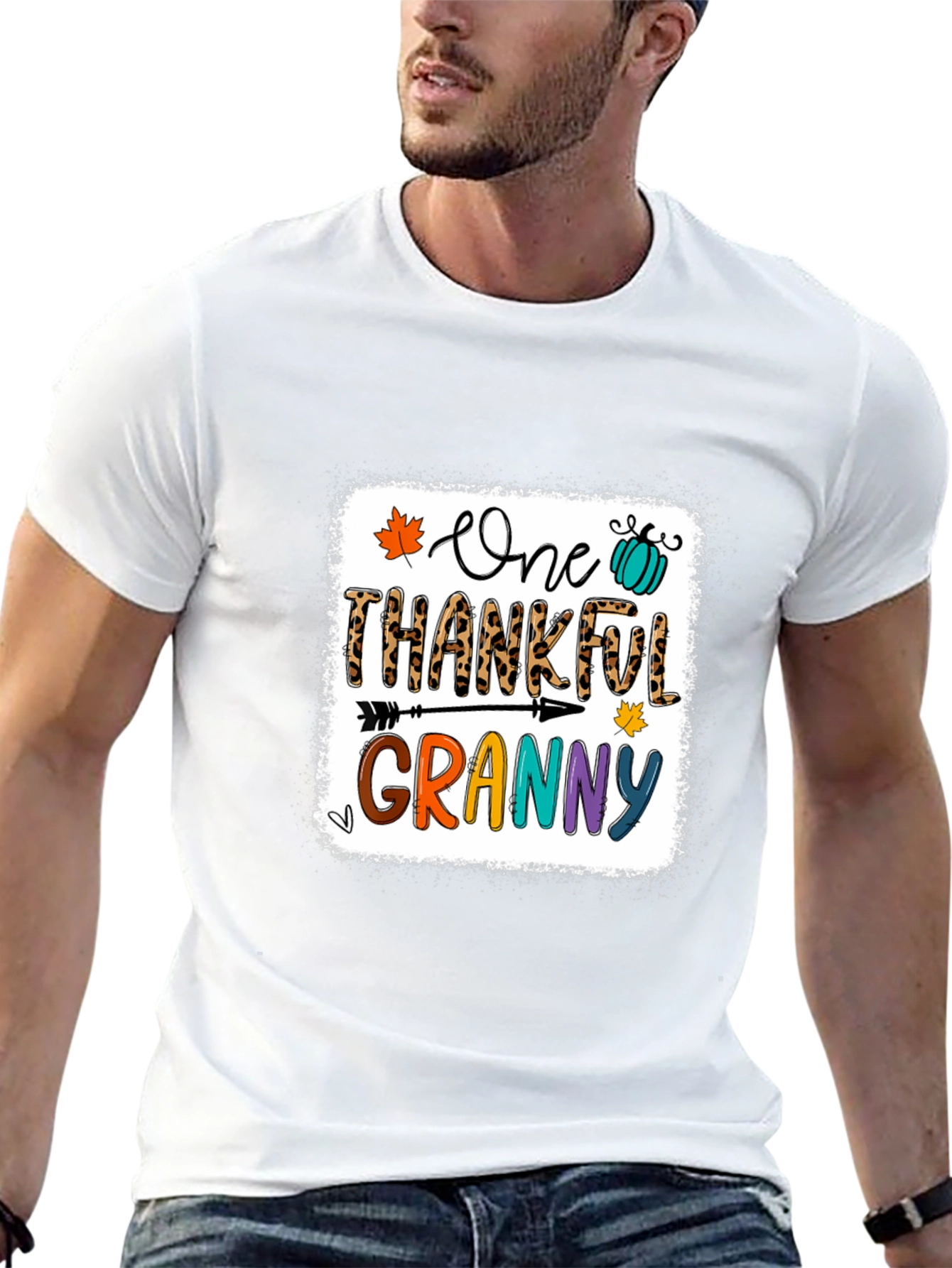 One Thankful Granny T-Shirt - Fall Thanksgiving Tee