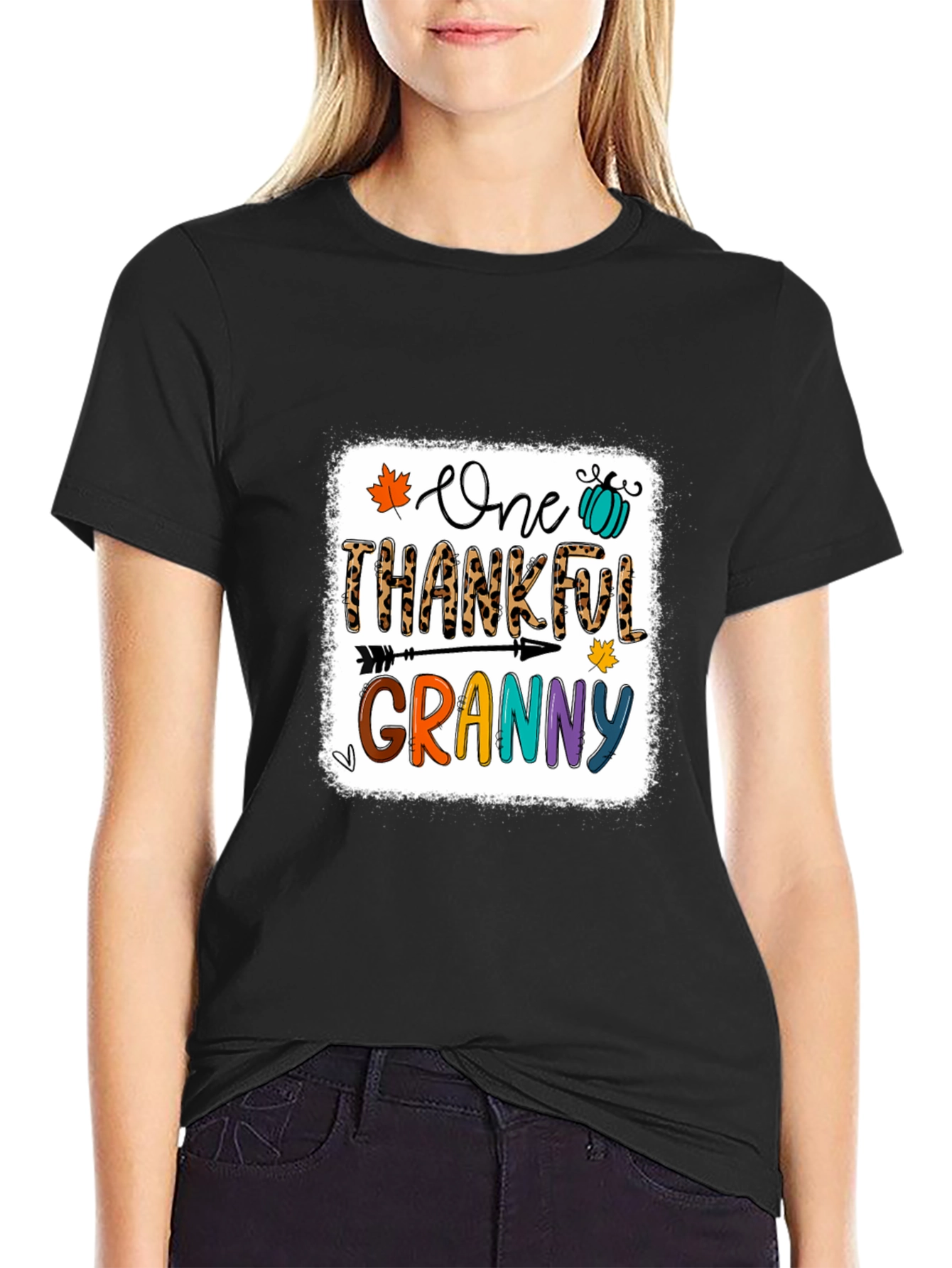 One Thankful Granny T-Shirt - Fall Thanksgiving Tee