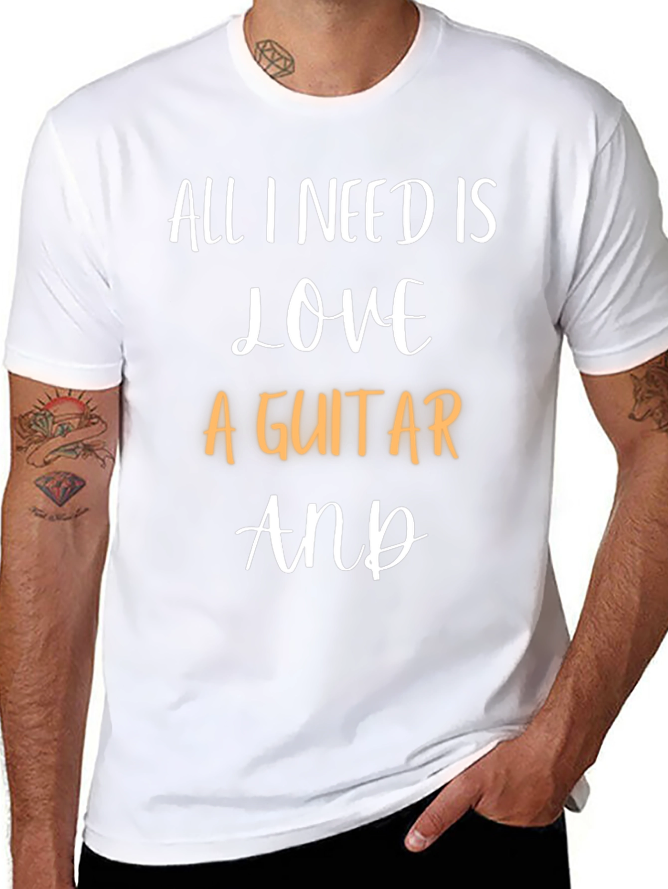 All I Need Is Love & A Guitar T-Shirt