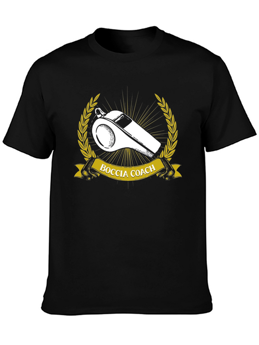 Boccia Coach T-Shirt - Whistle Design