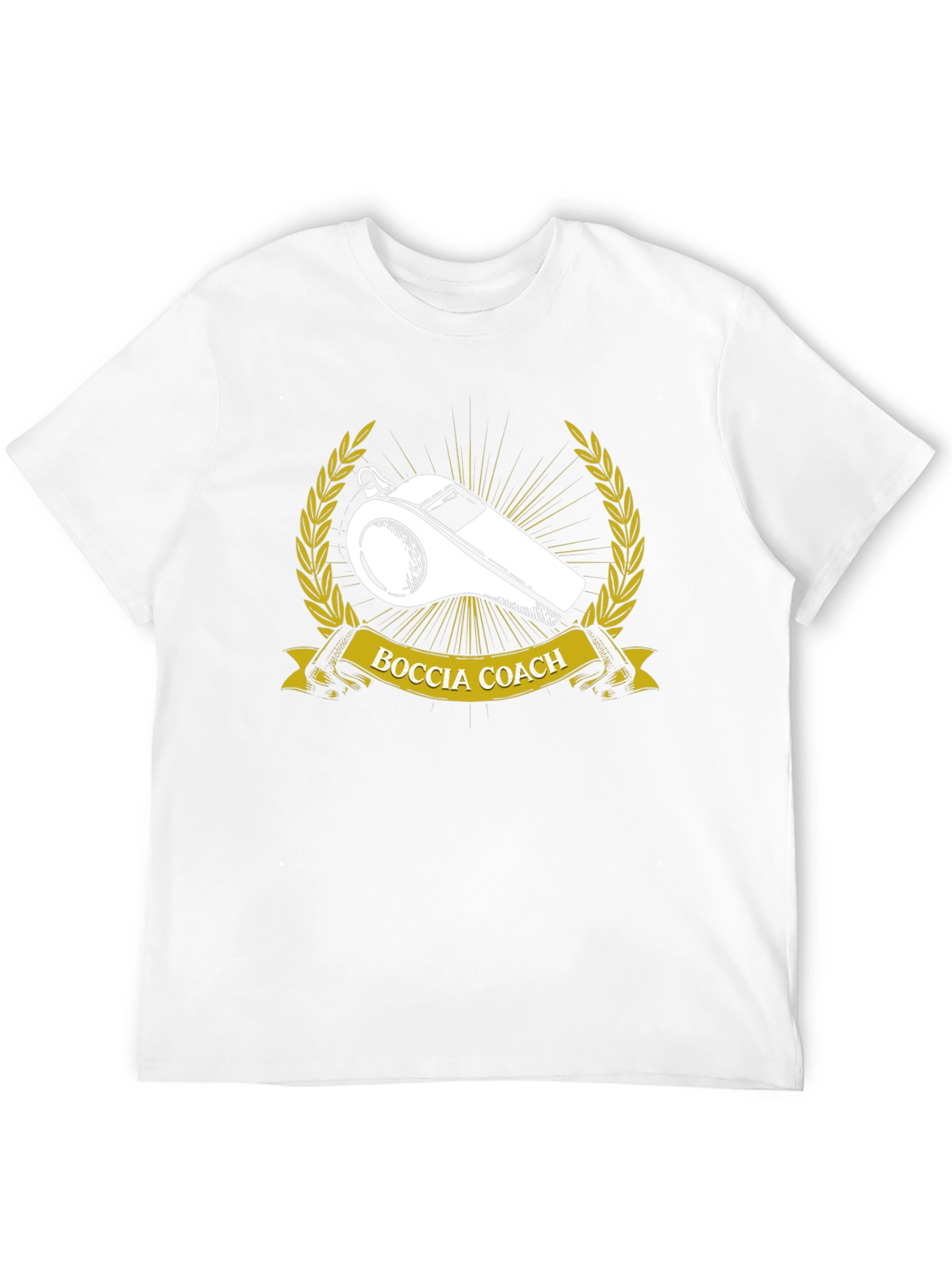 Boccia Coach T-Shirt - Whistle Design