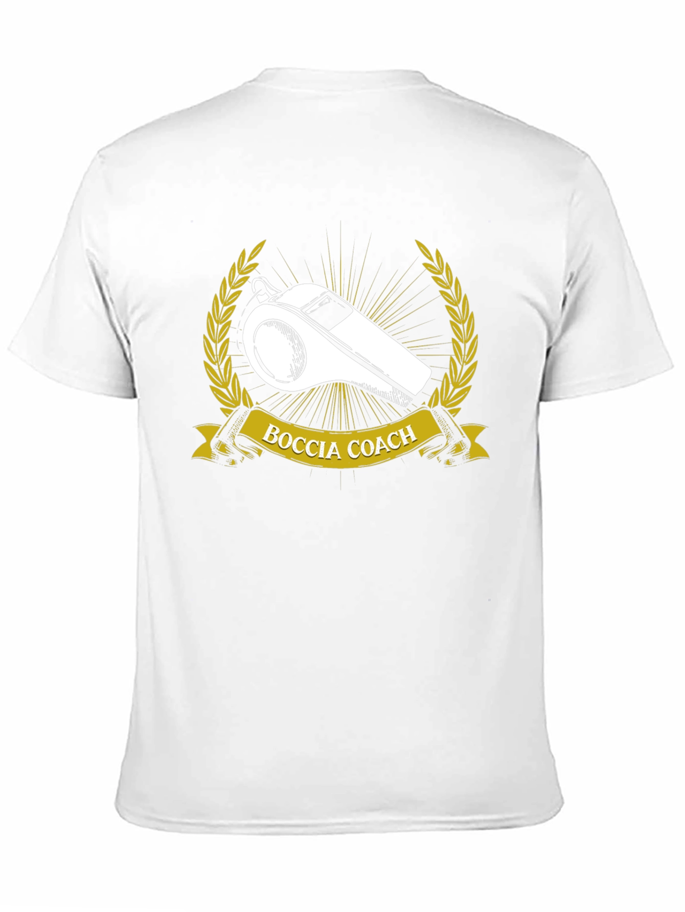 Boccia Coach T-Shirt - Whistle Design
