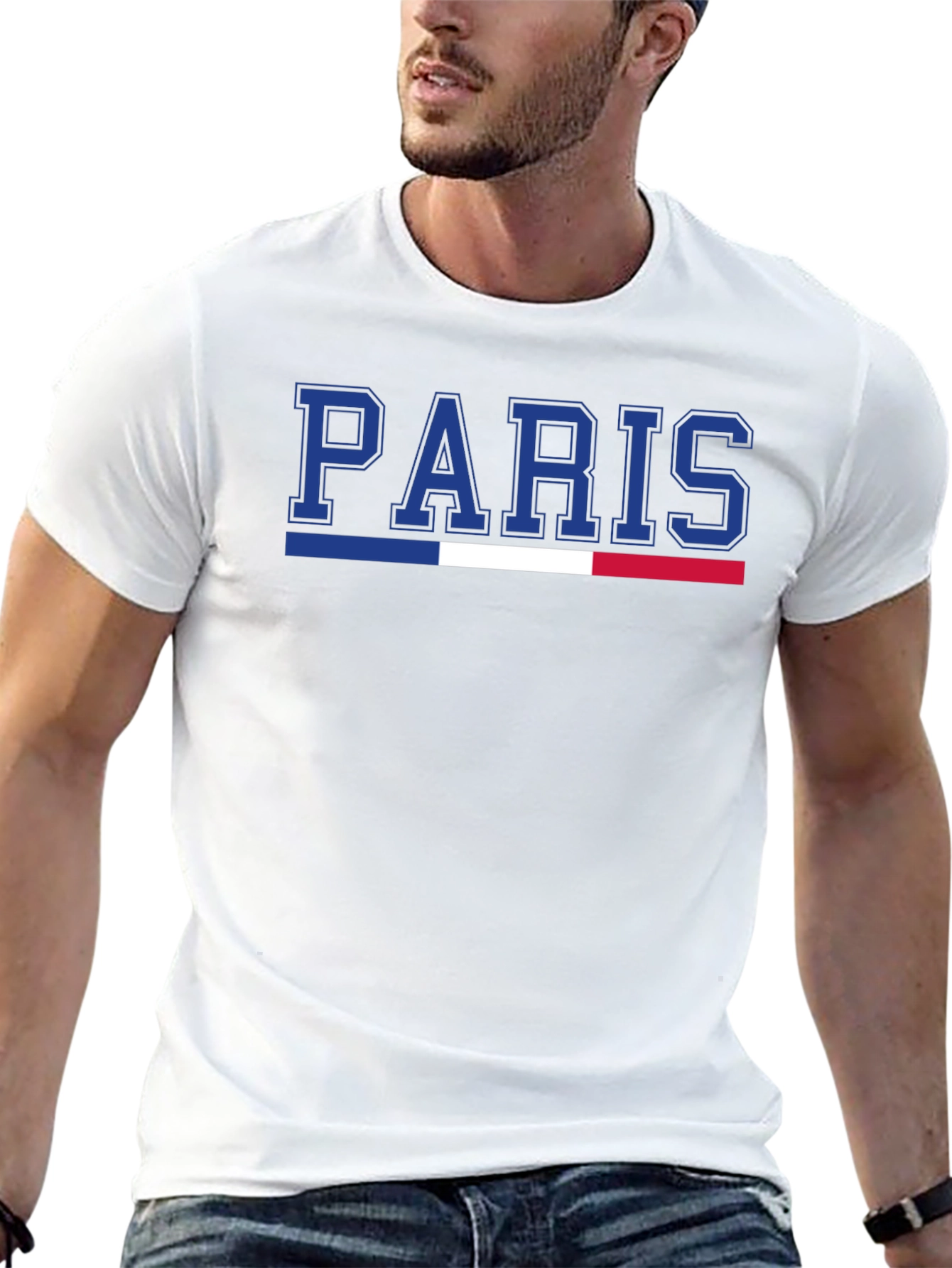 Paris France Flag Graphic T-Shirt