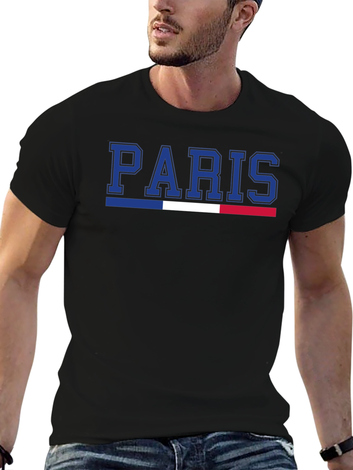 Paris France Flag Graphic T-Shirt