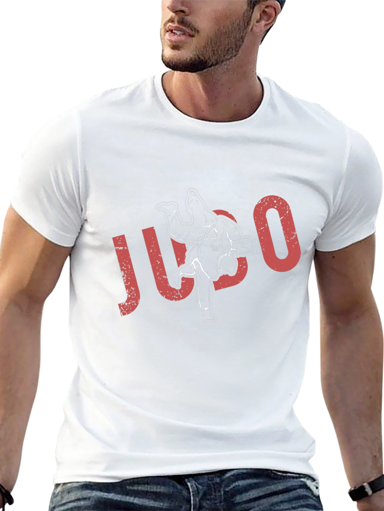 Judo T-Shirt Black Graphic Tee Martial Arts Training