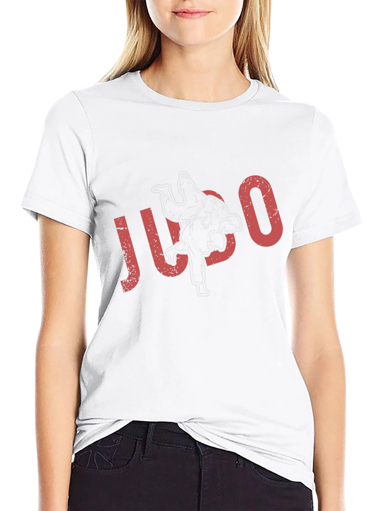 Judo T-Shirt Black Graphic Tee Martial Arts Training