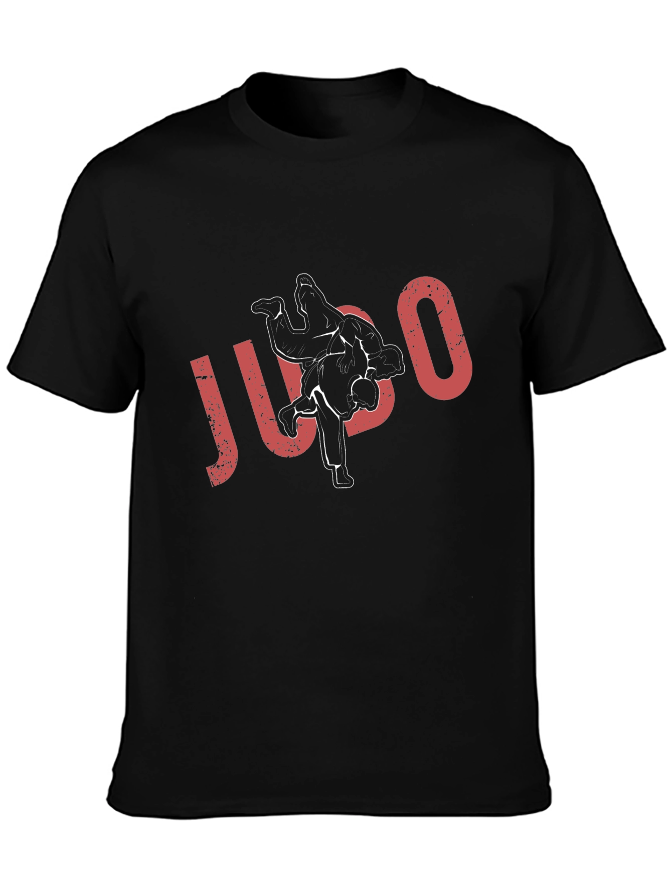 Judo T-Shirt Black Graphic Tee Martial Arts Training