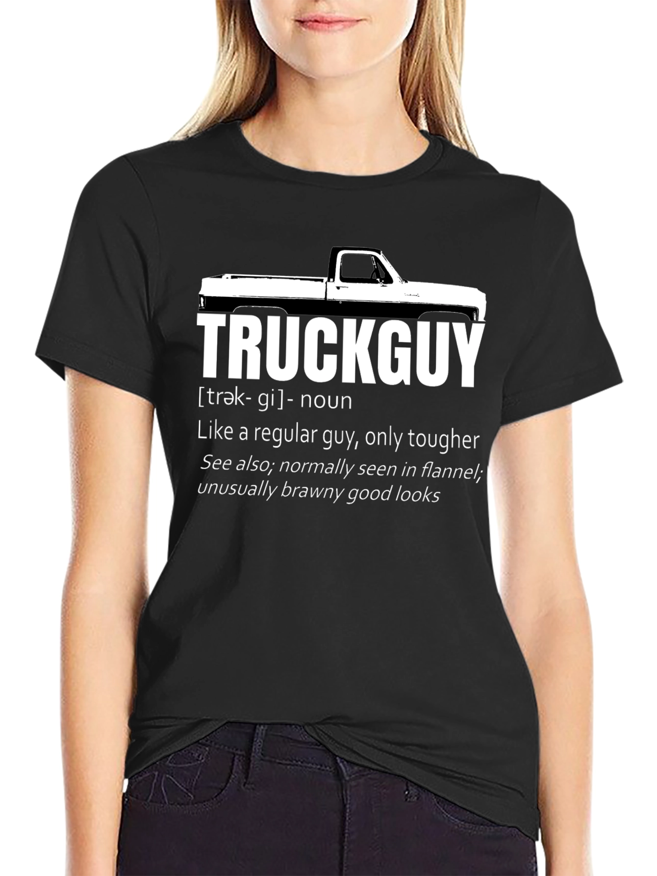Truck Guy Definition Graphic Tee