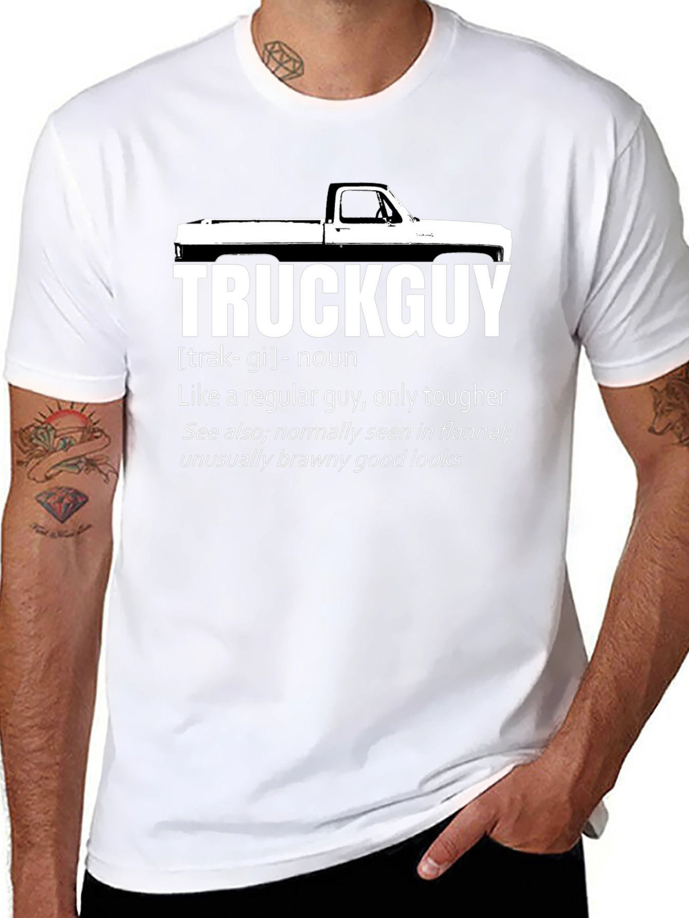 Truck Guy Definition Graphic Tee