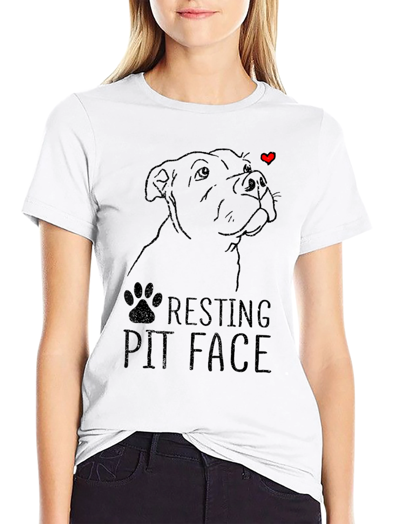 Resting Pit Face Graphic Tee - Unisex Black T-Shirt