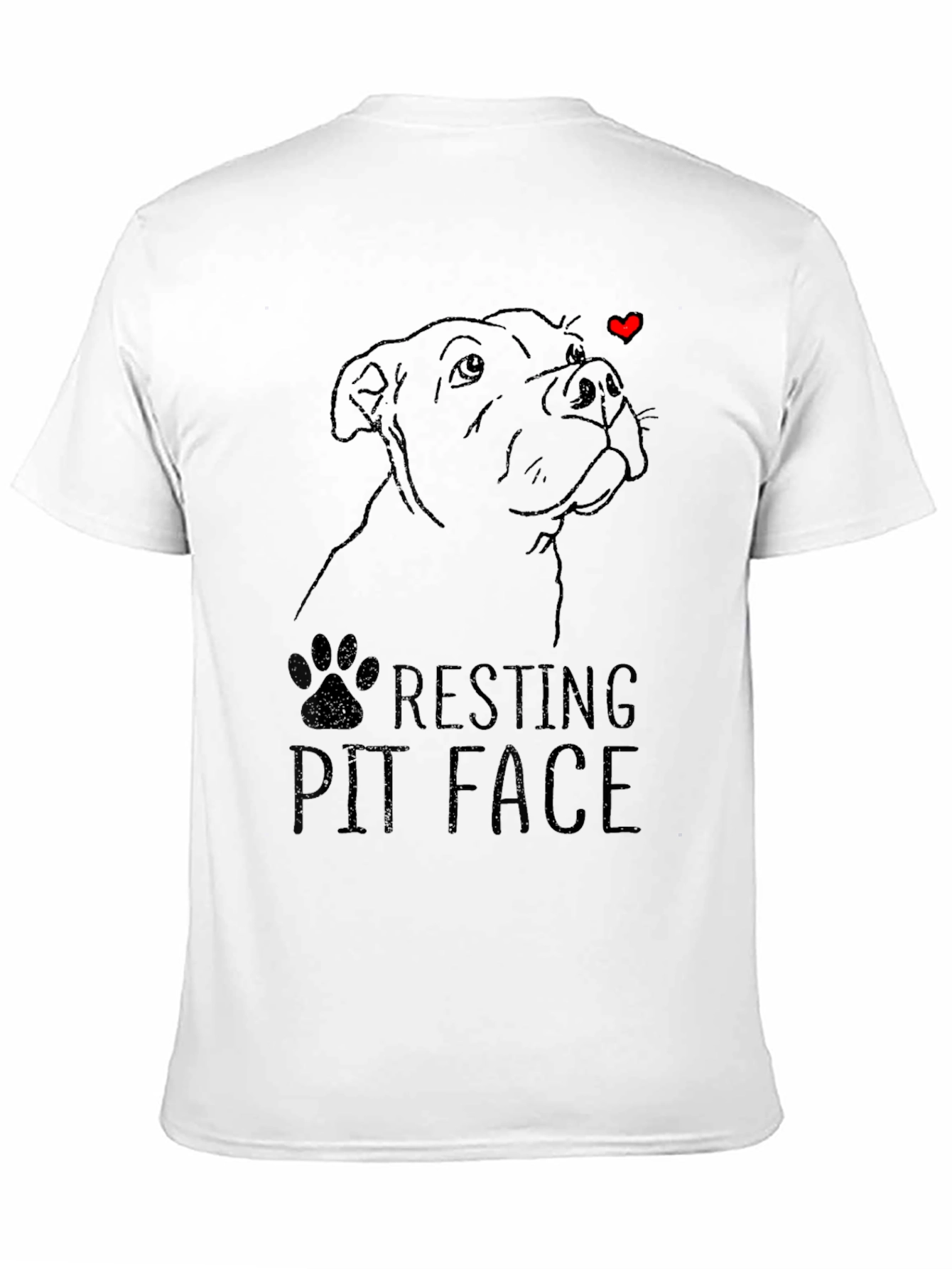 Resting Pit Face Graphic Tee - Unisex Black T-Shirt