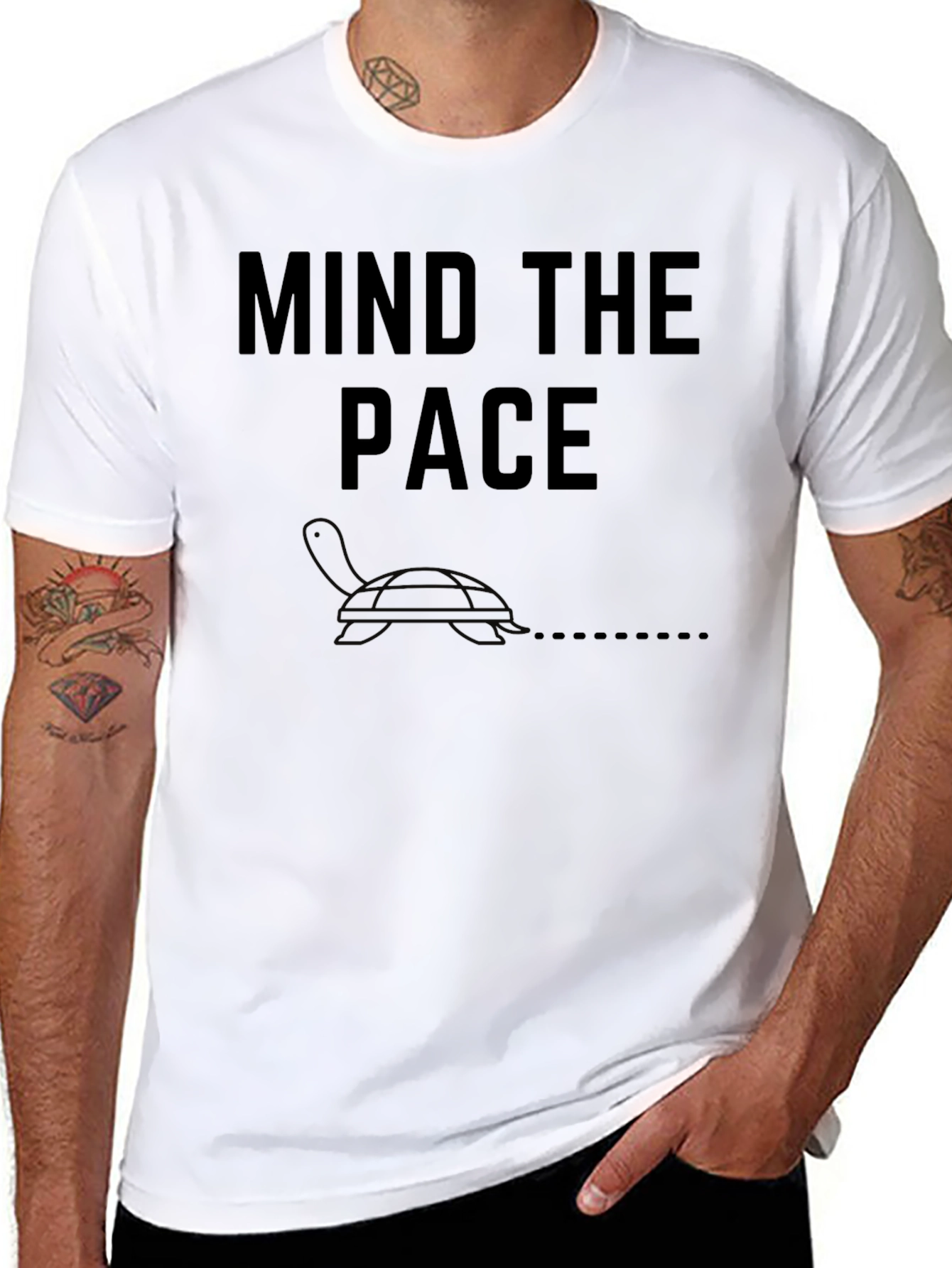 Mind the Pace Turtle Graphic Tee
