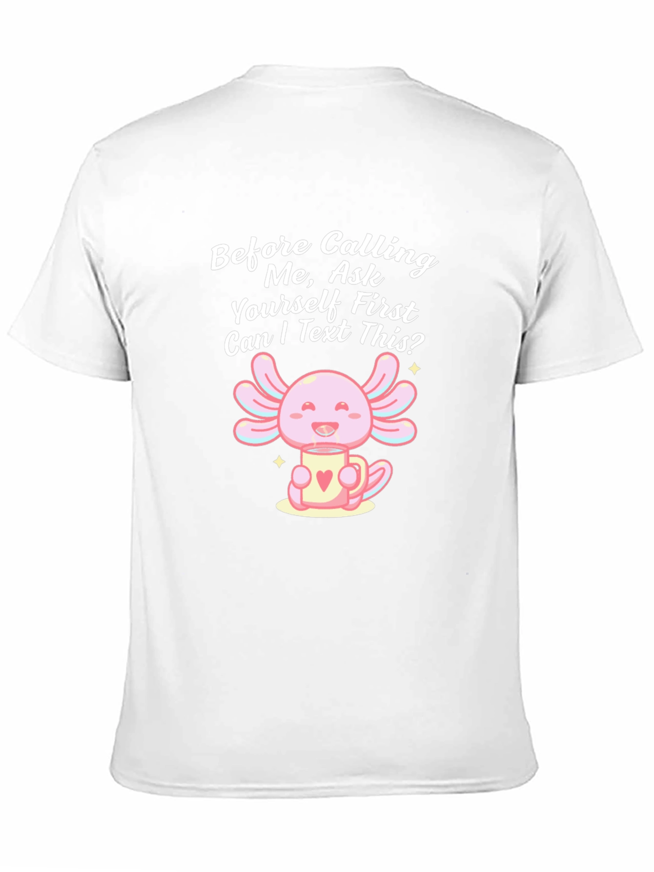 Axolotl Text First Black T-Shirt