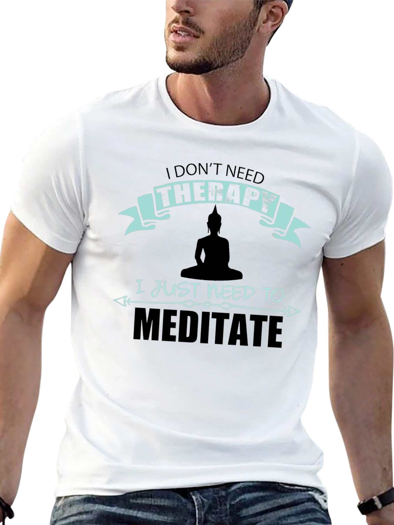 Meditate Therapy T-Shirt: Zen Relaxation Tee