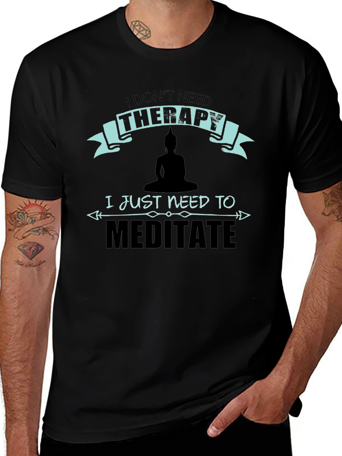 Meditate Therapy T-Shirt: Zen Relaxation Tee