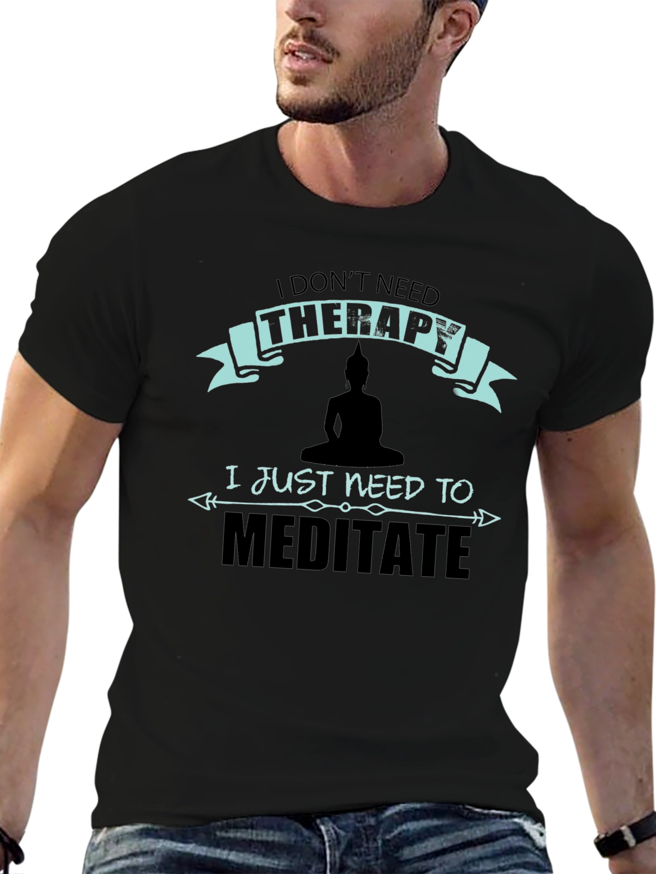 Meditate Therapy T-Shirt: Zen Relaxation Tee