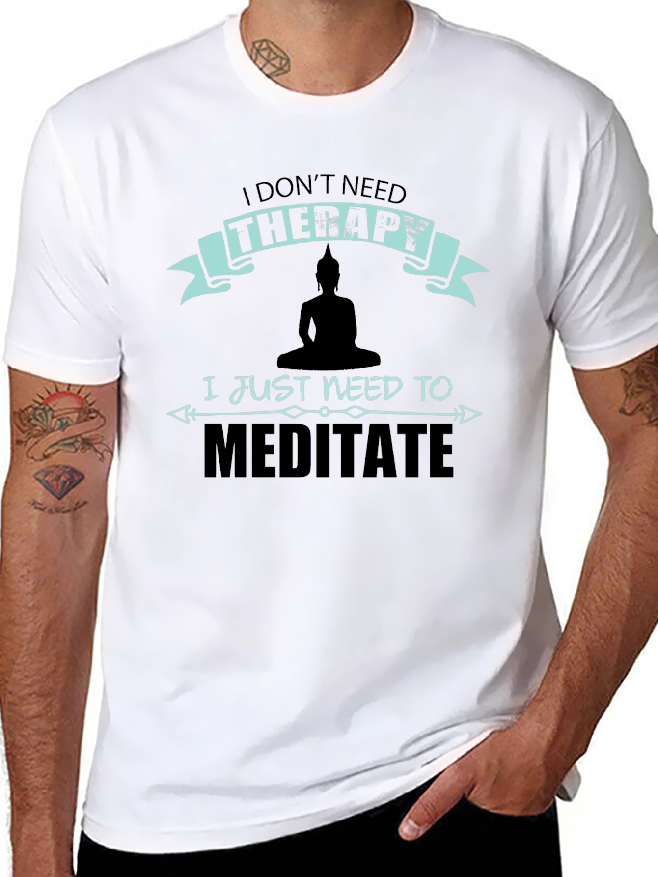 Meditate Therapy T-Shirt: Zen Relaxation Tee
