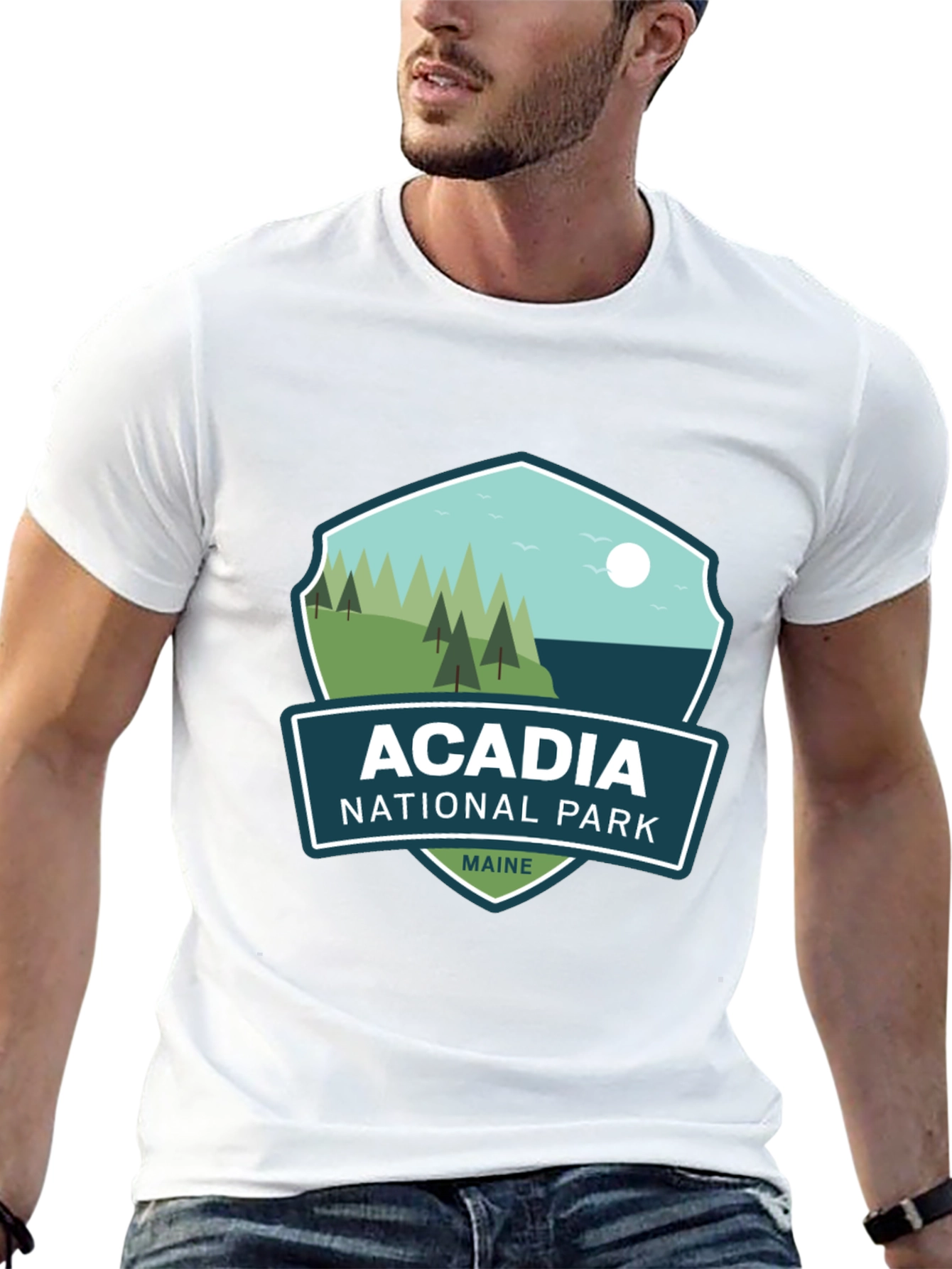 Acadia National Park Maine Black T-Shirt