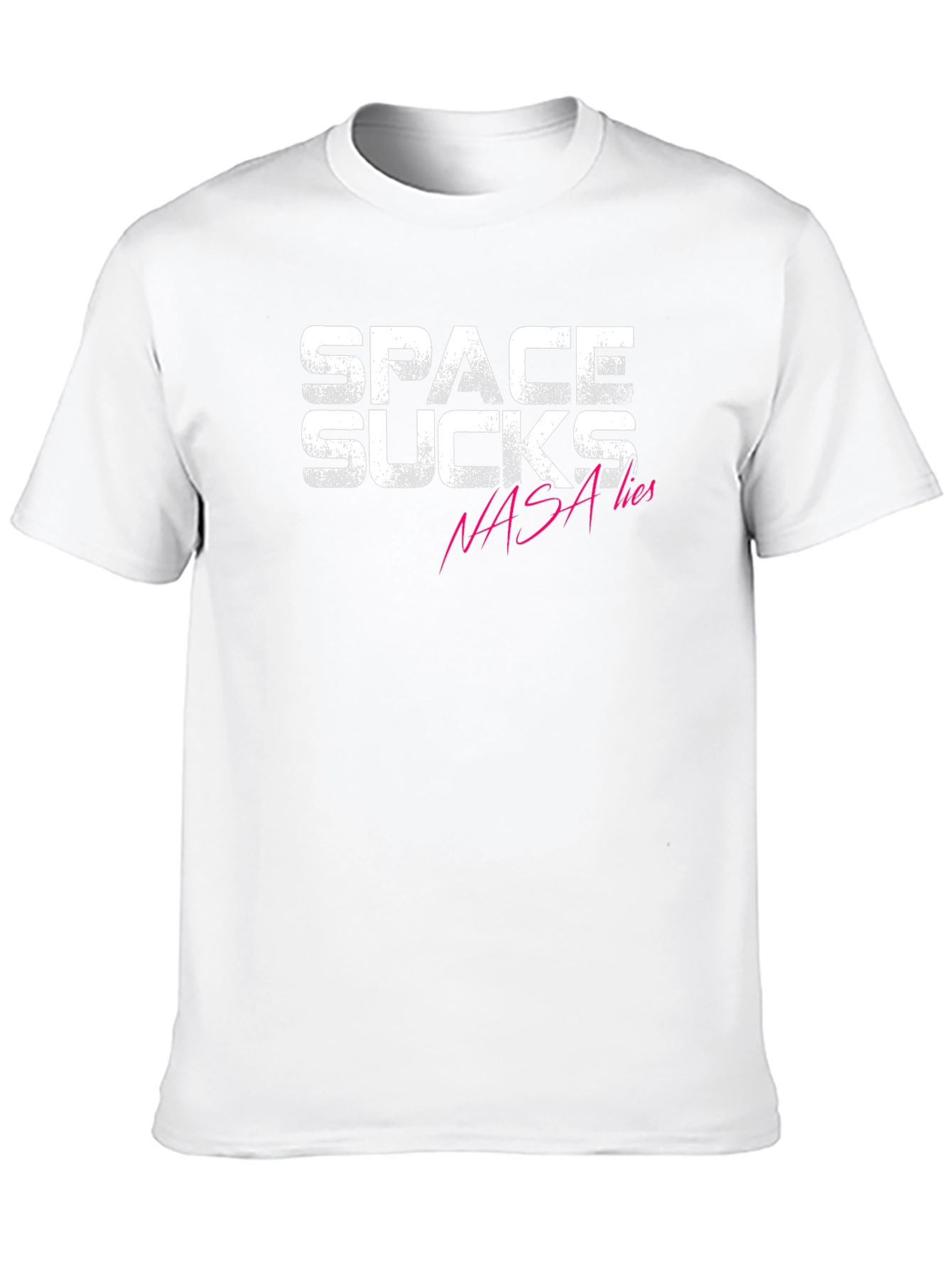 Space Sucks NASA Lies Graphic T-Shirt