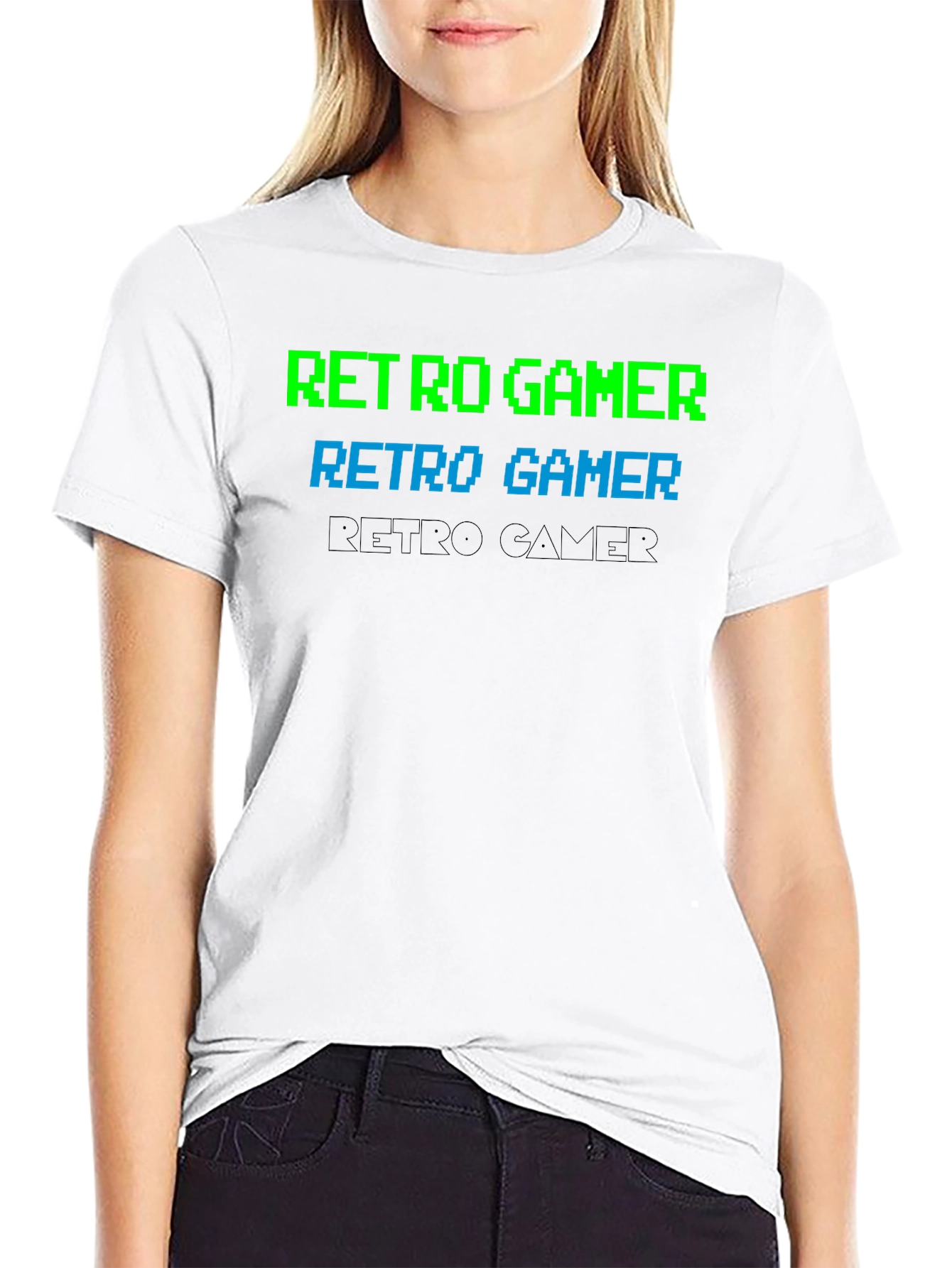Retro Gamer Graphic Tee - Classic Pixelated Design
