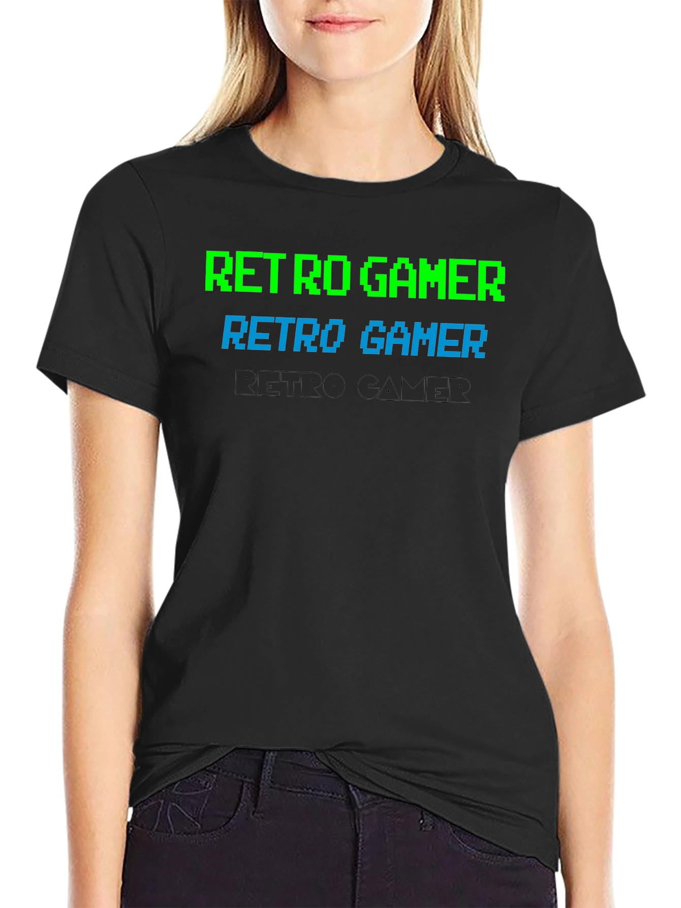Retro Gamer Graphic Tee - Classic Pixelated Design