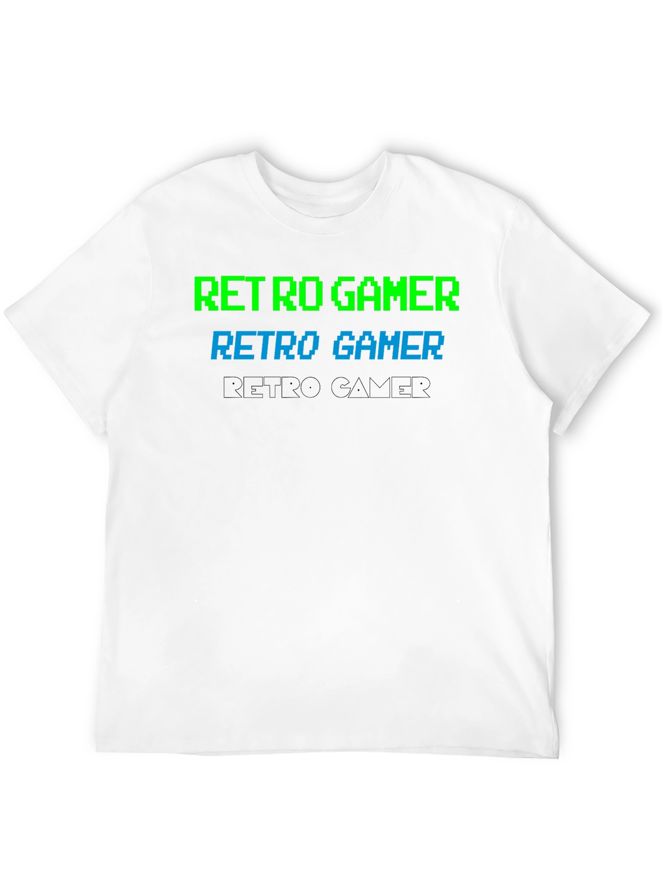 Retro Gamer Graphic Tee - Classic Pixelated Design