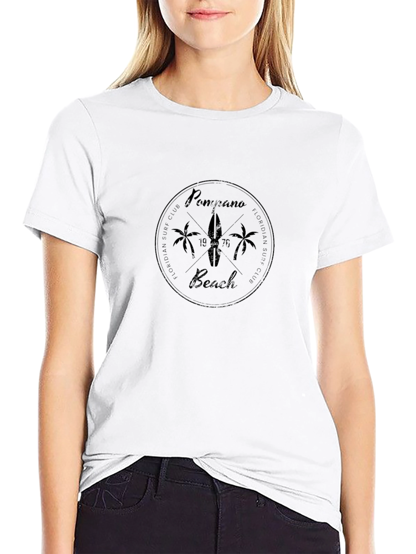 Pompano Beach Surf Club Black T-Shirt