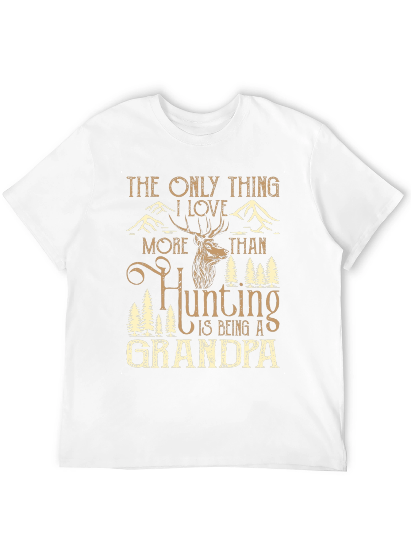 Hunting Grandpa Graphic Tee - Mens Black T-Shirt