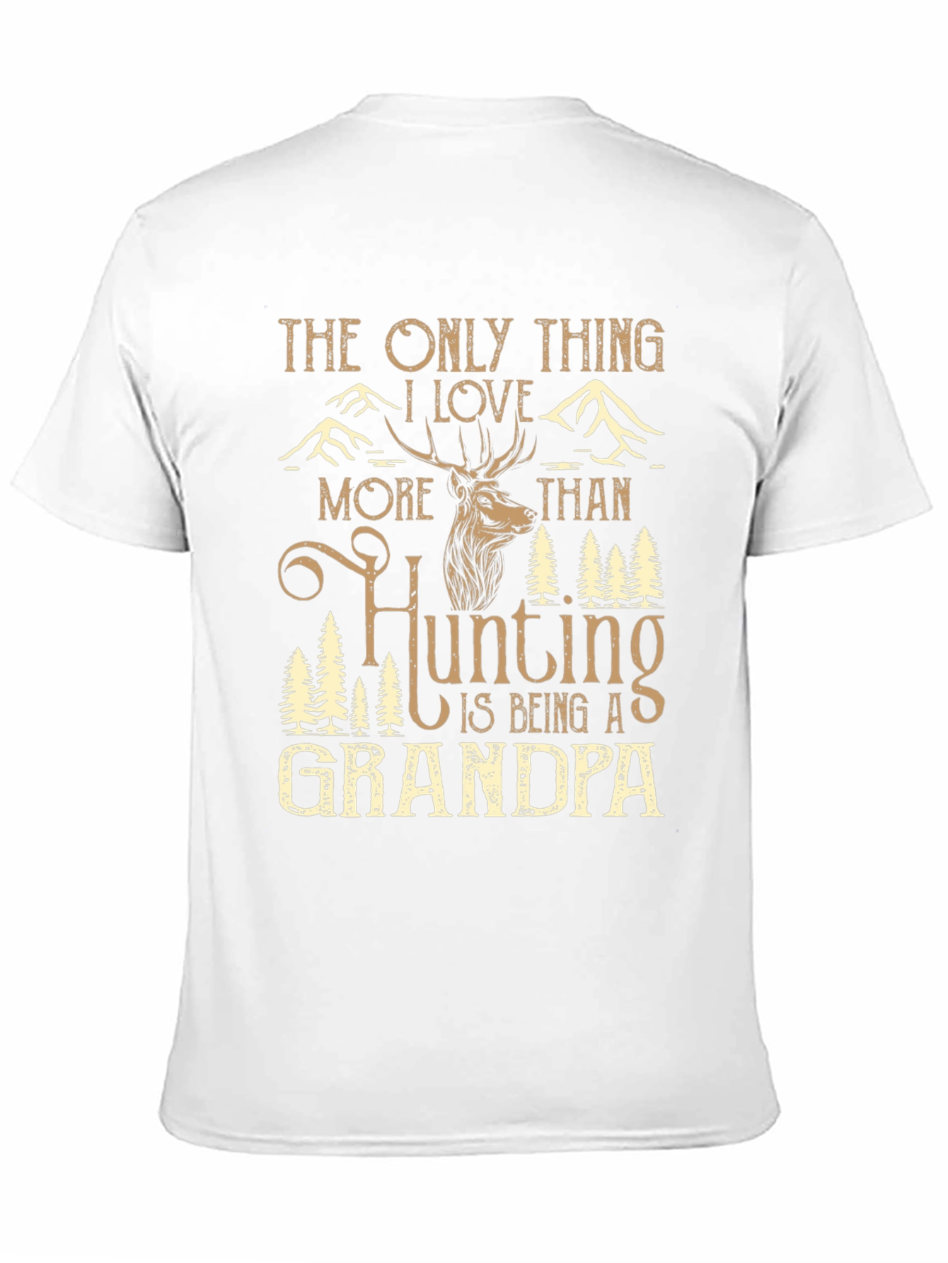 Hunting Grandpa Graphic Tee - Mens Black T-Shirt