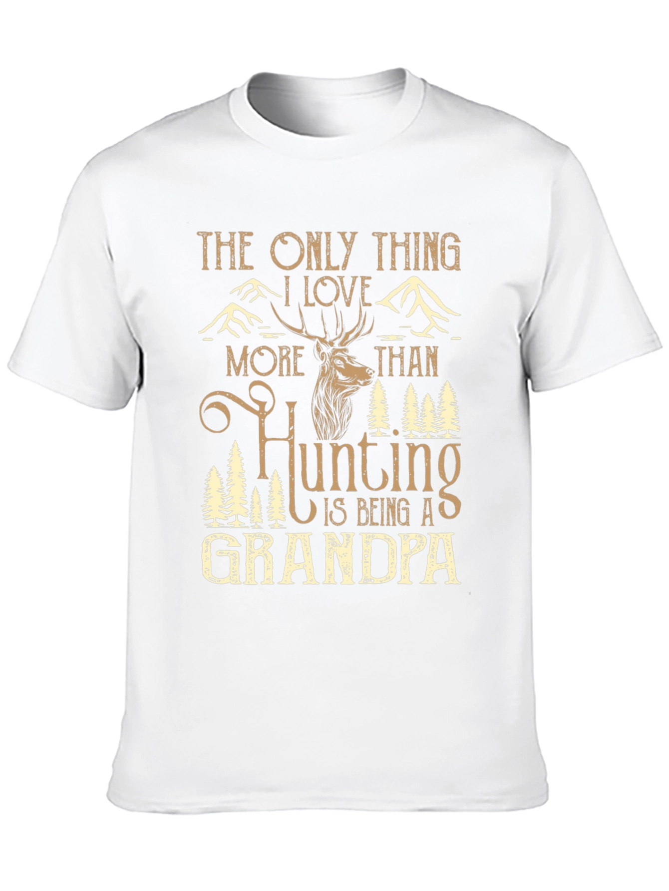 Hunting Grandpa Graphic Tee - Mens Black T-Shirt
