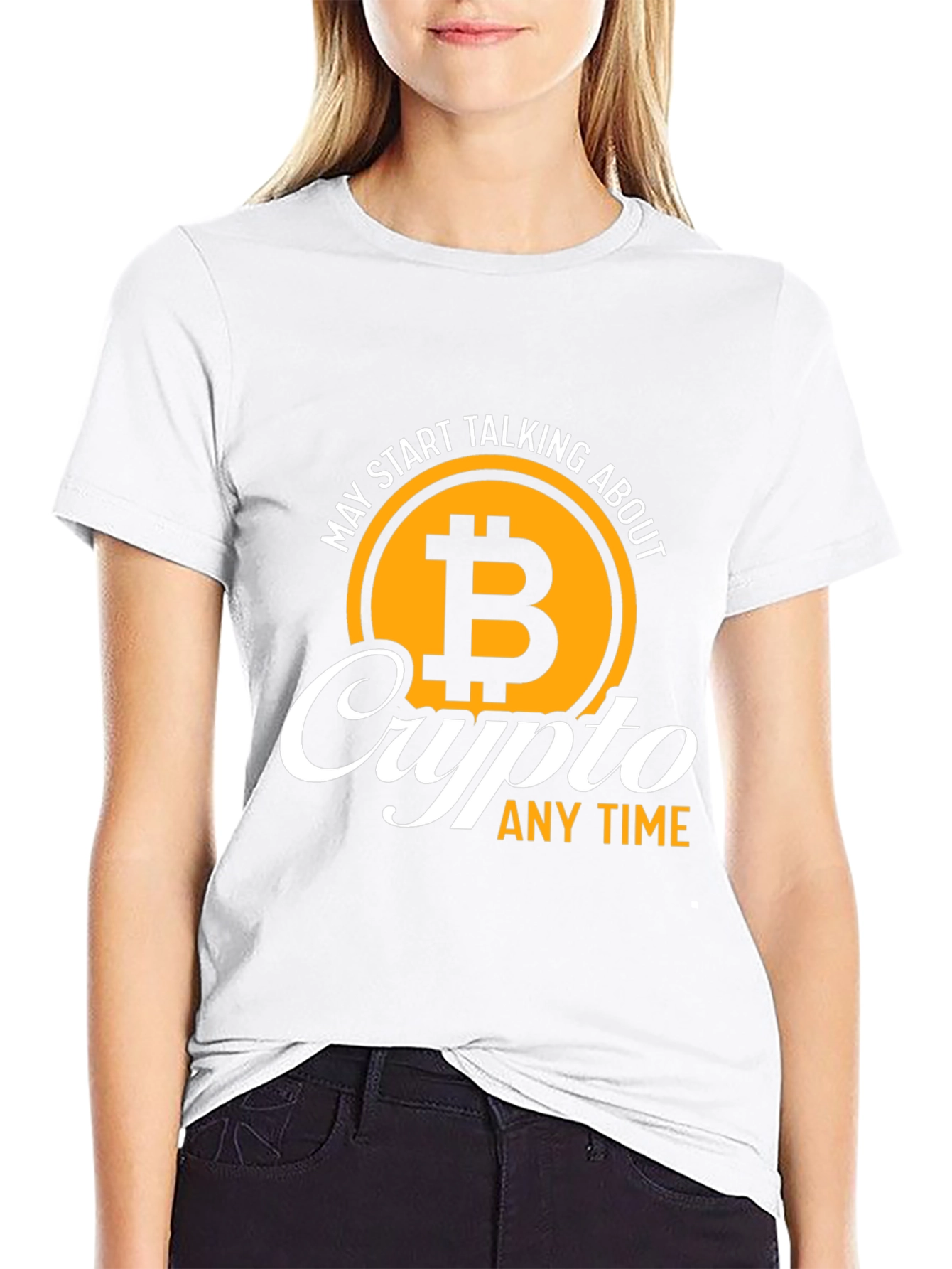 Crypto Bitcoin T-Shirt - Talk Crypto Anytime!