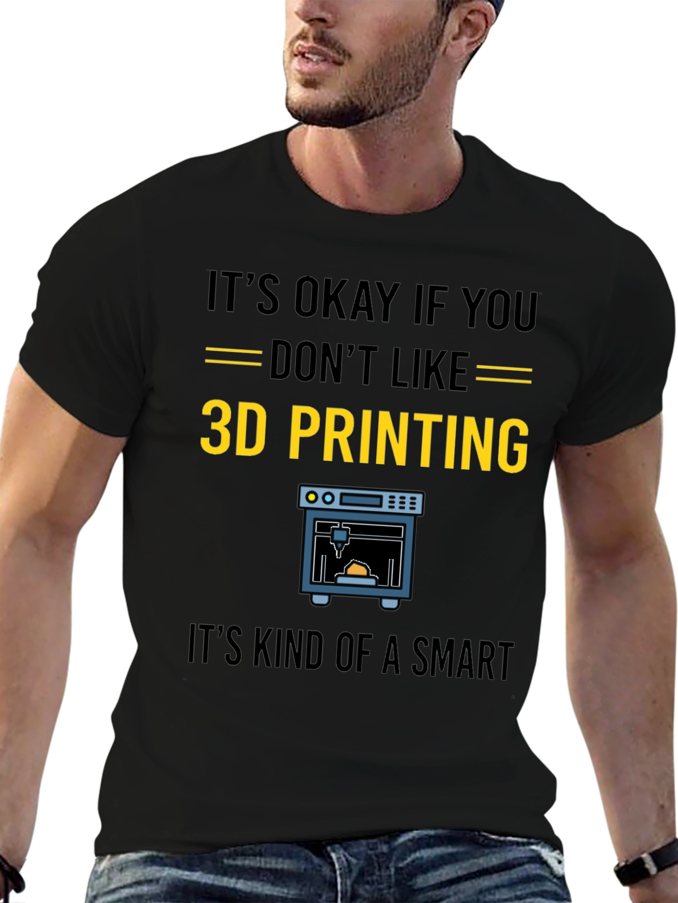 Funny 3D Printing T-Shirt for Tech Enthusiasts