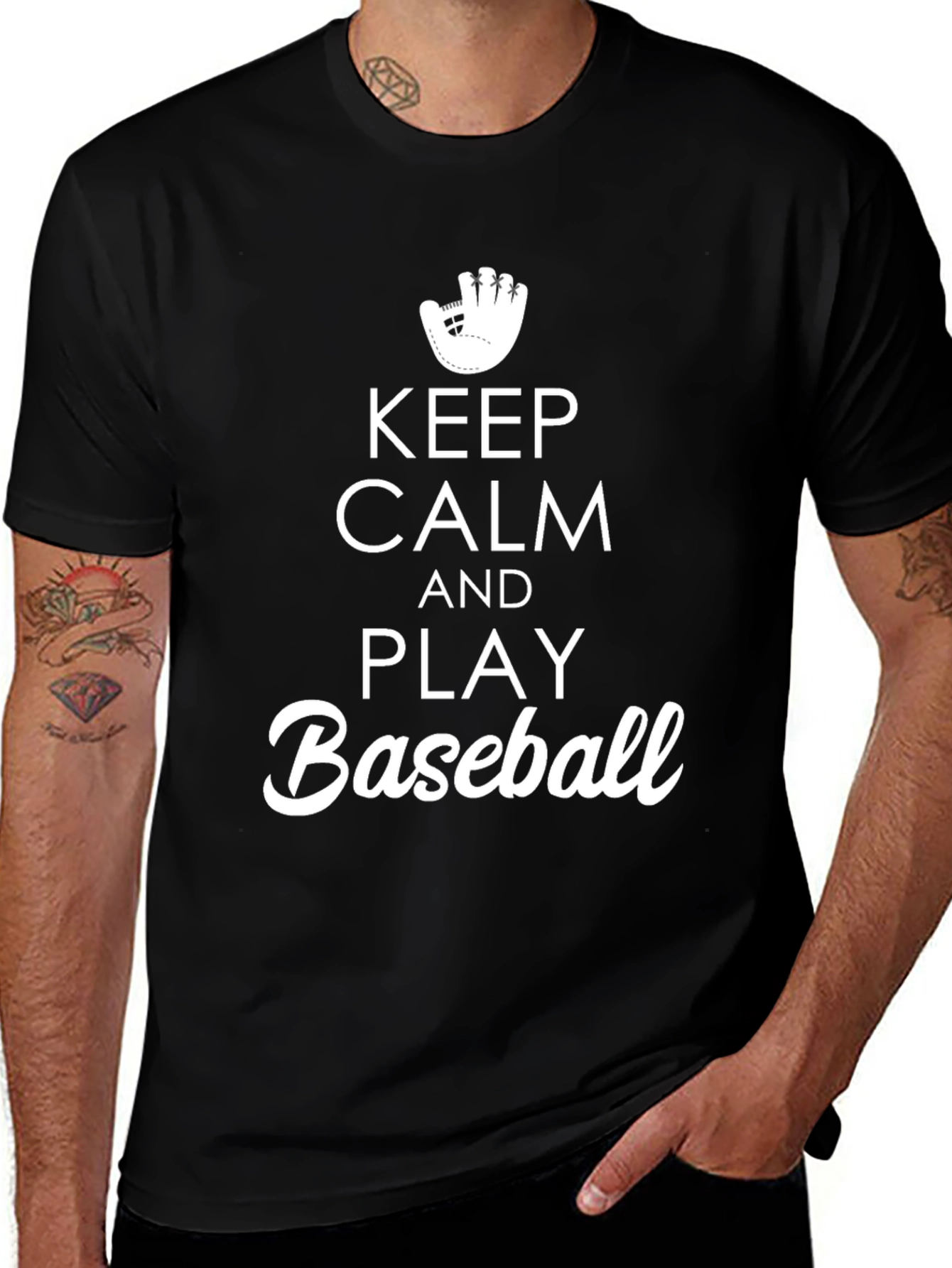 Keep Calm and Play Baseball T-Shirt