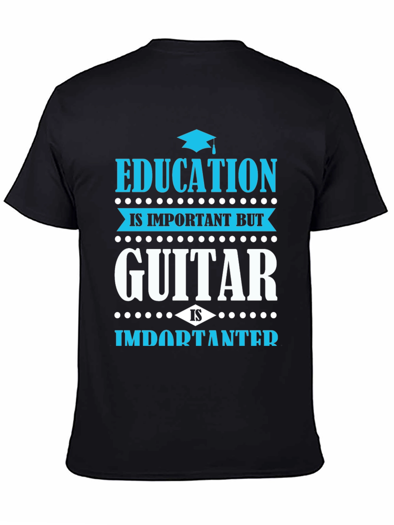 Education vs. Guitar T-Shirt