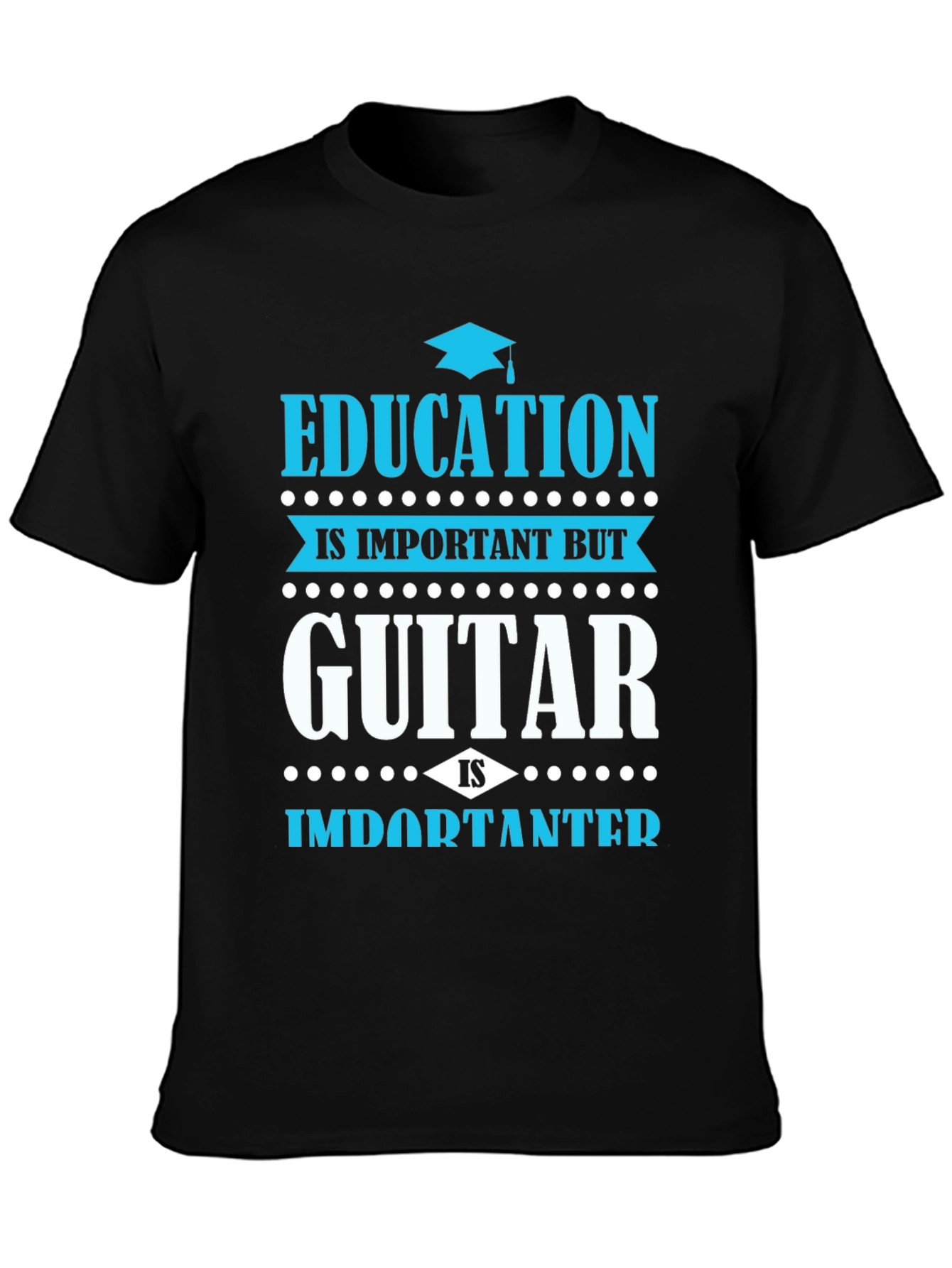 Education vs. Guitar T-Shirt