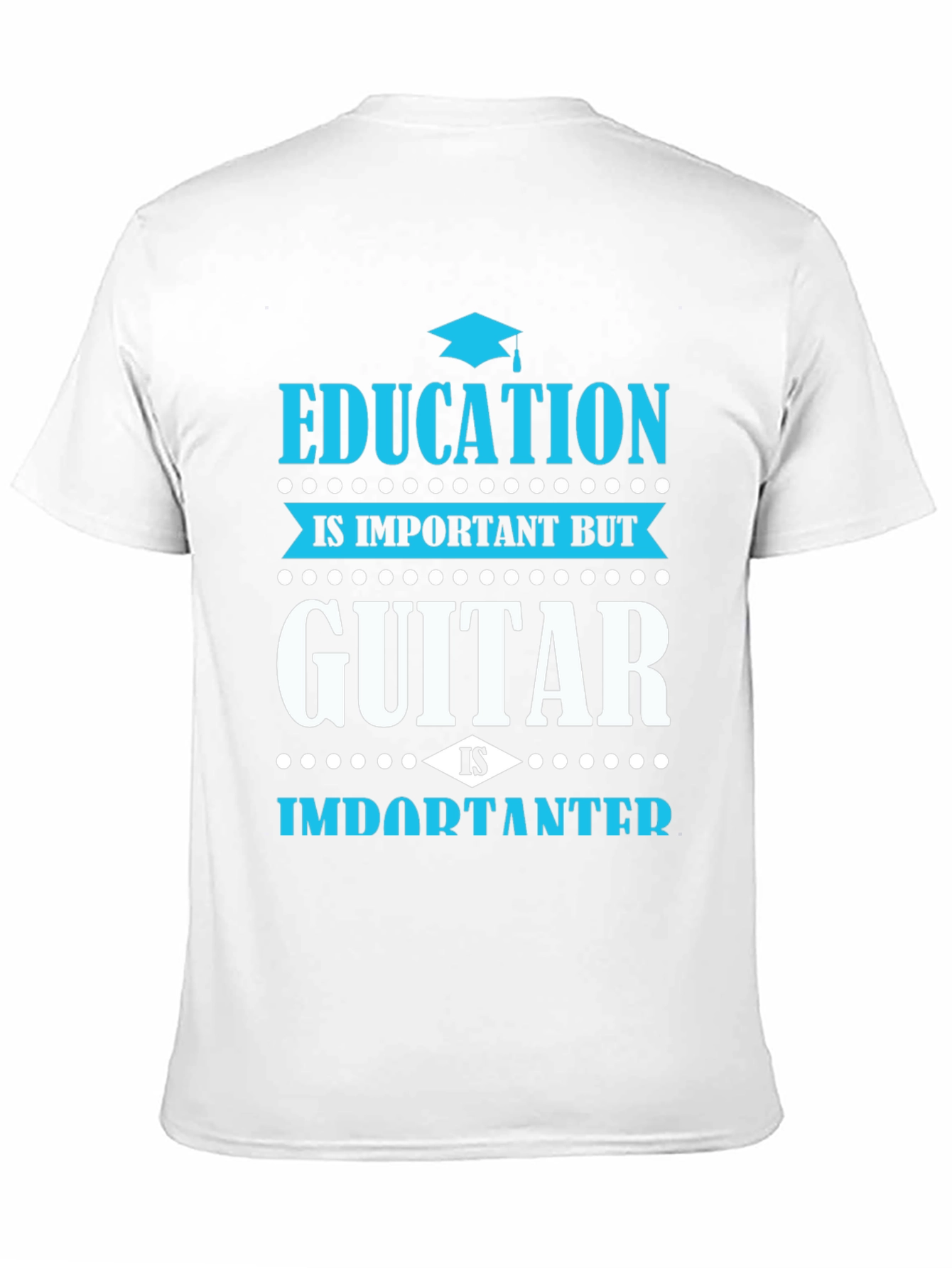 Education vs. Guitar T-Shirt